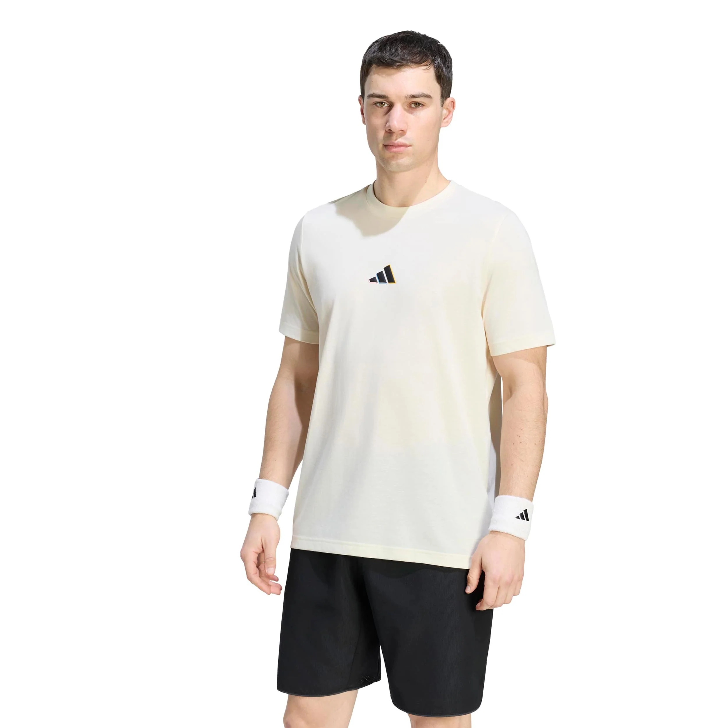 T-shirt Hommes - crème, multicouleur