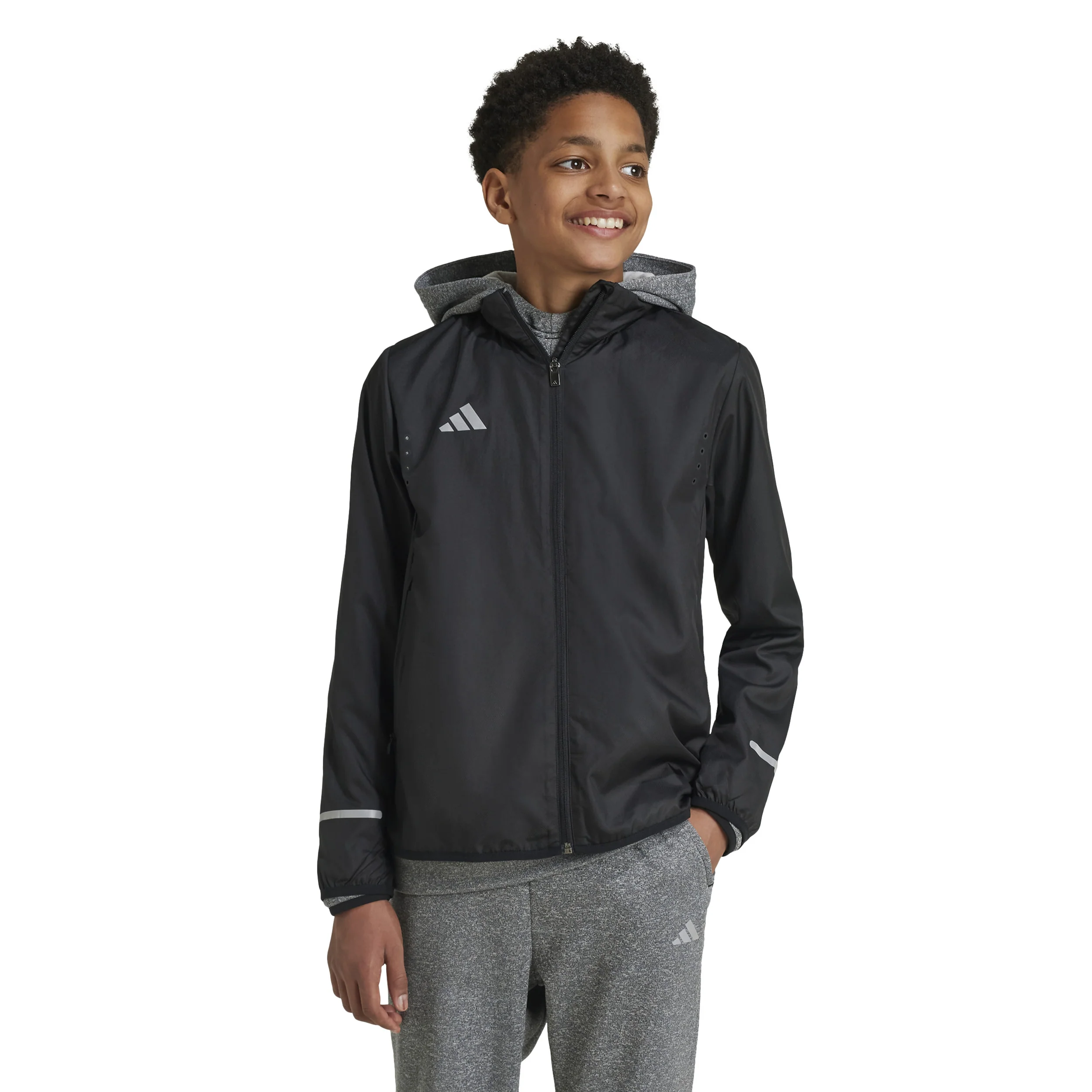 Teamwear WindReady Veste Running Enfants-Noir - Image 2