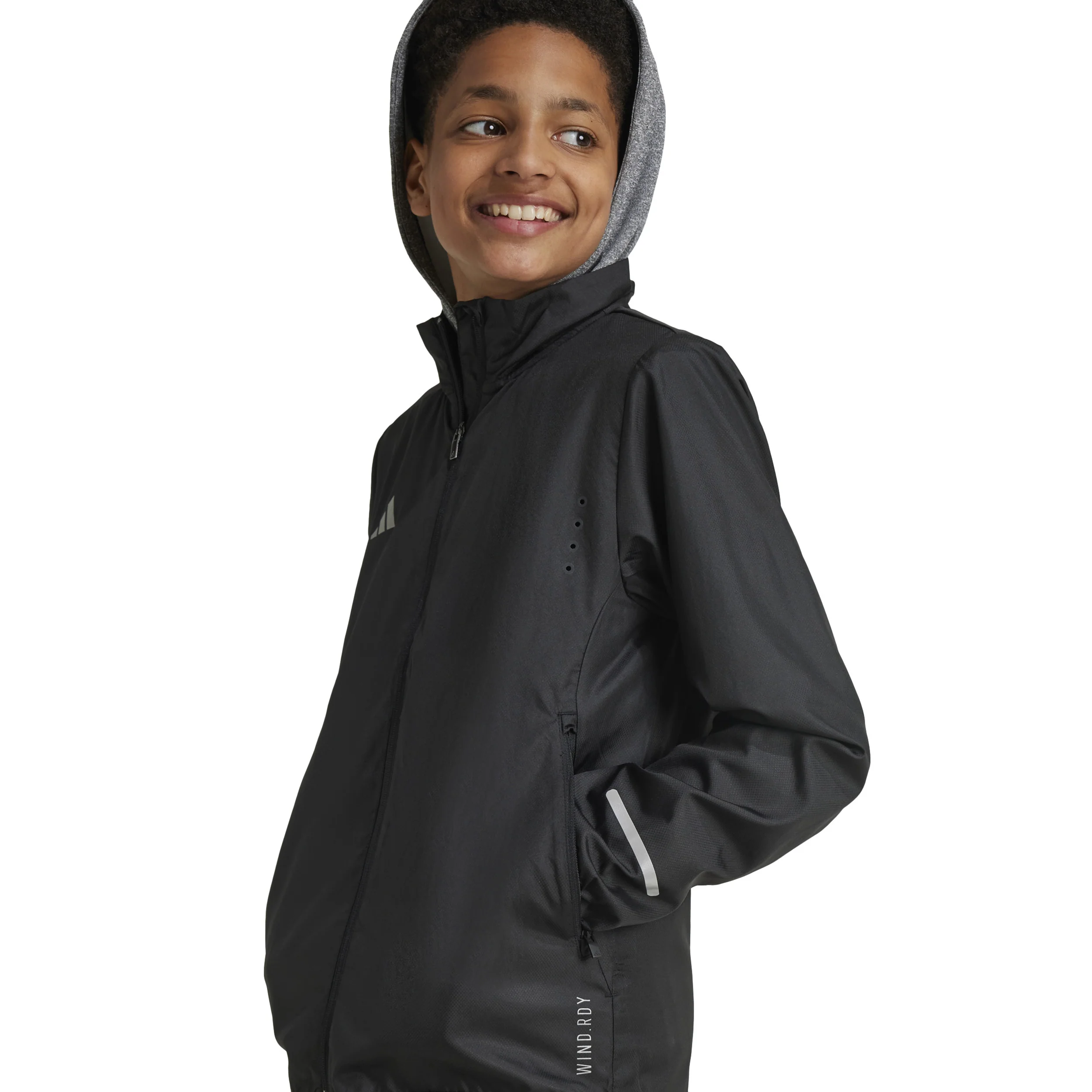 Teamwear WindReady Veste Running Enfants-Noir - Image 6