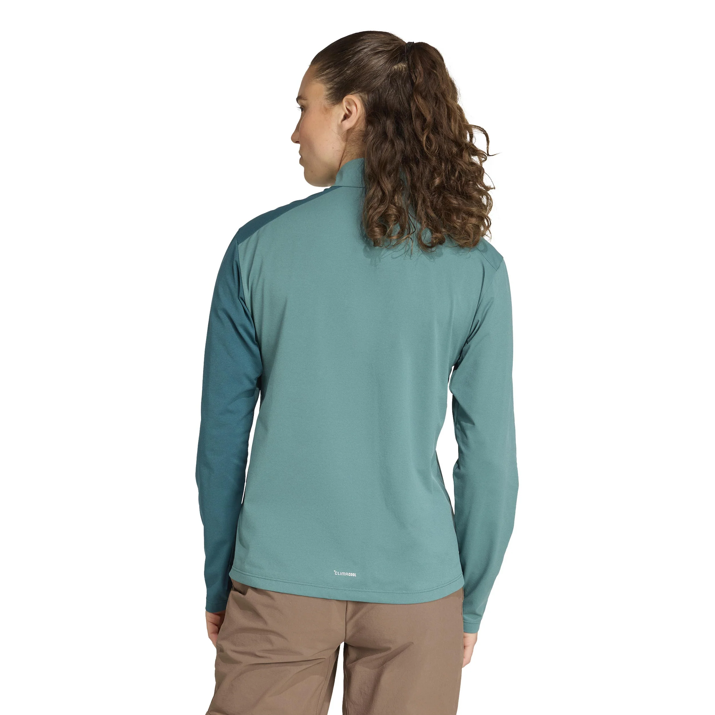 Terrex MT Half-Zip Maillot De Course Femmes-Vert Foncé,Vert - Image 3