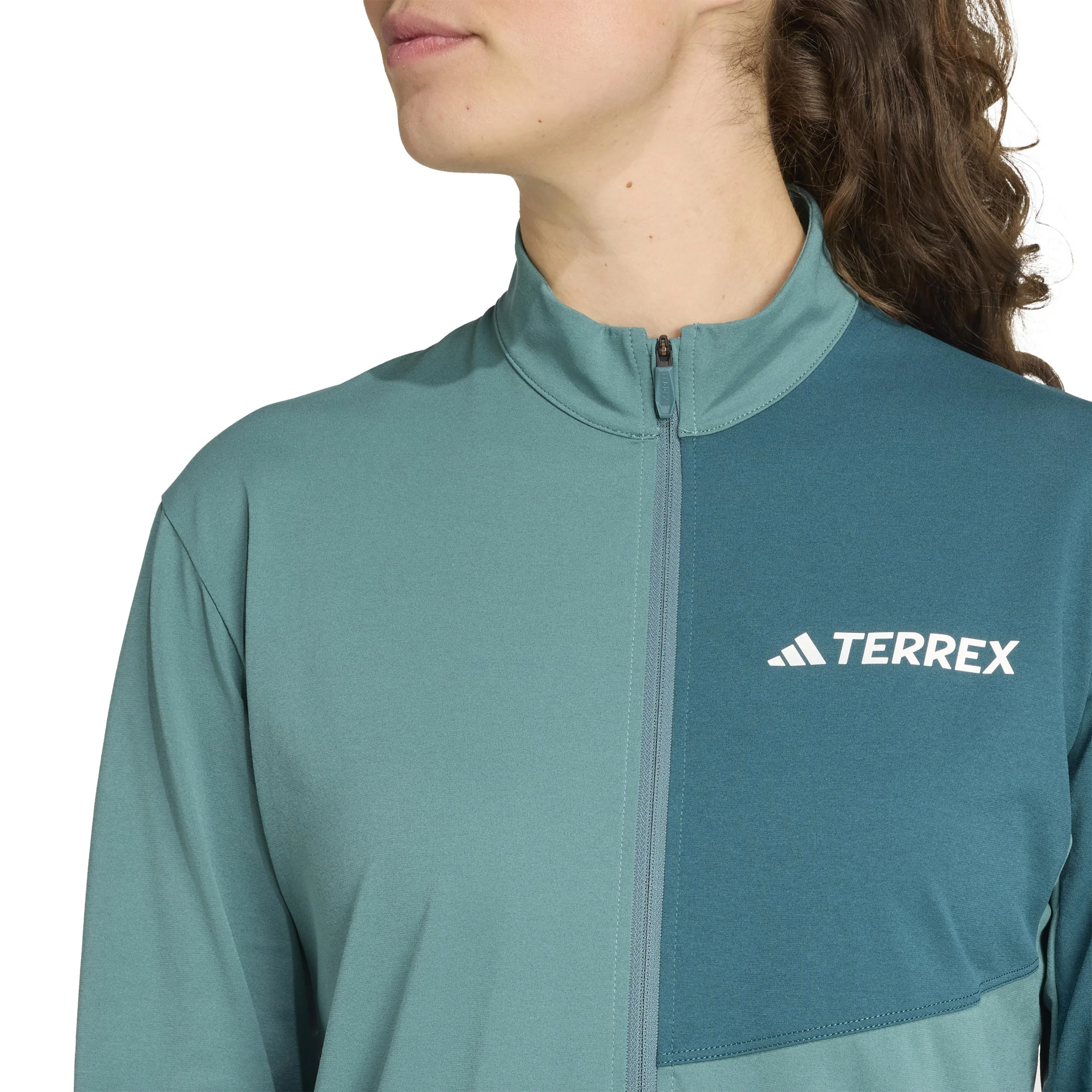 Terrex MT Half-Zip Maillot De Course Femmes-Vert Foncé,Vert - Image 5