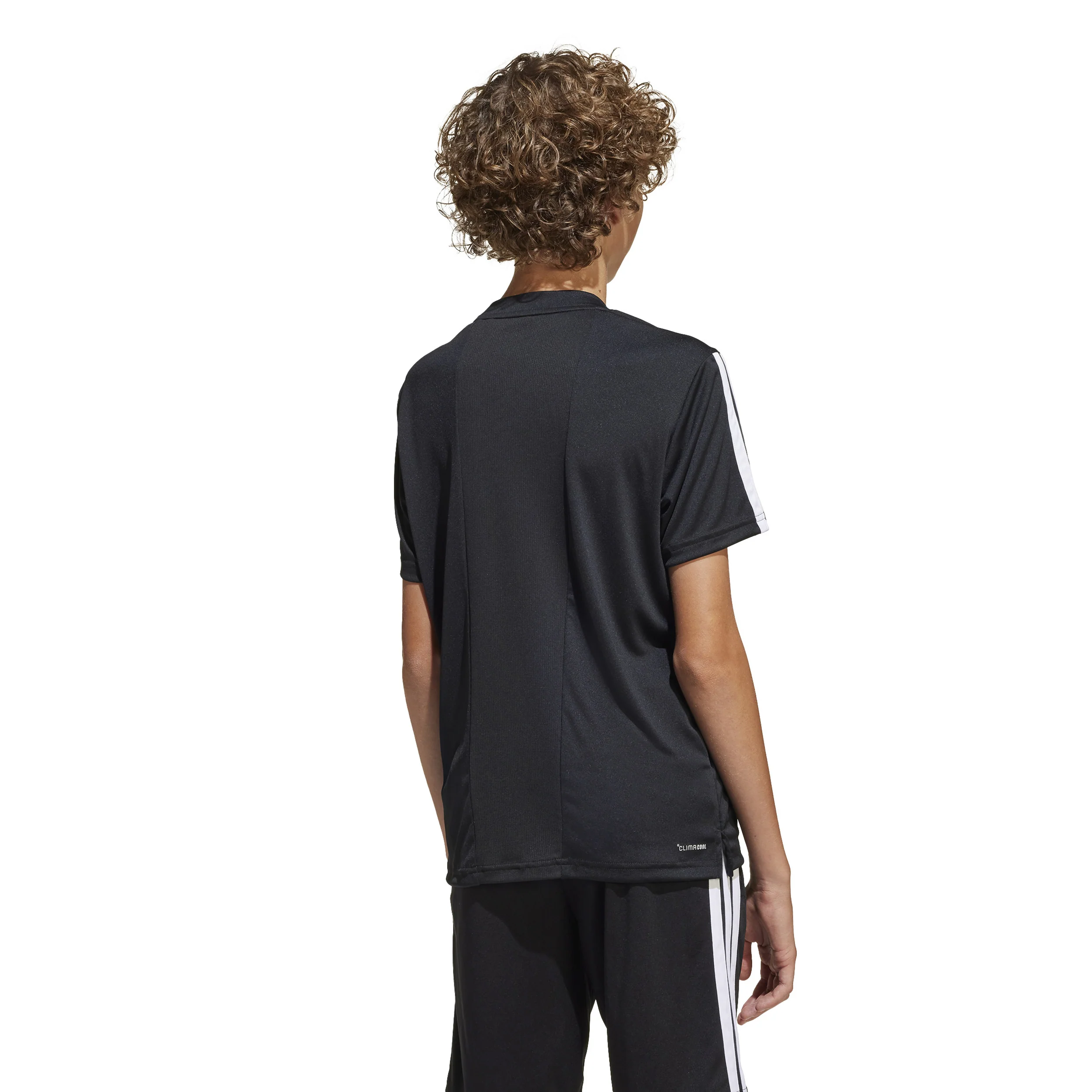 Training Essentials 3 Stripes T-shirt Enfants-Noir,Blanc - Image 3
