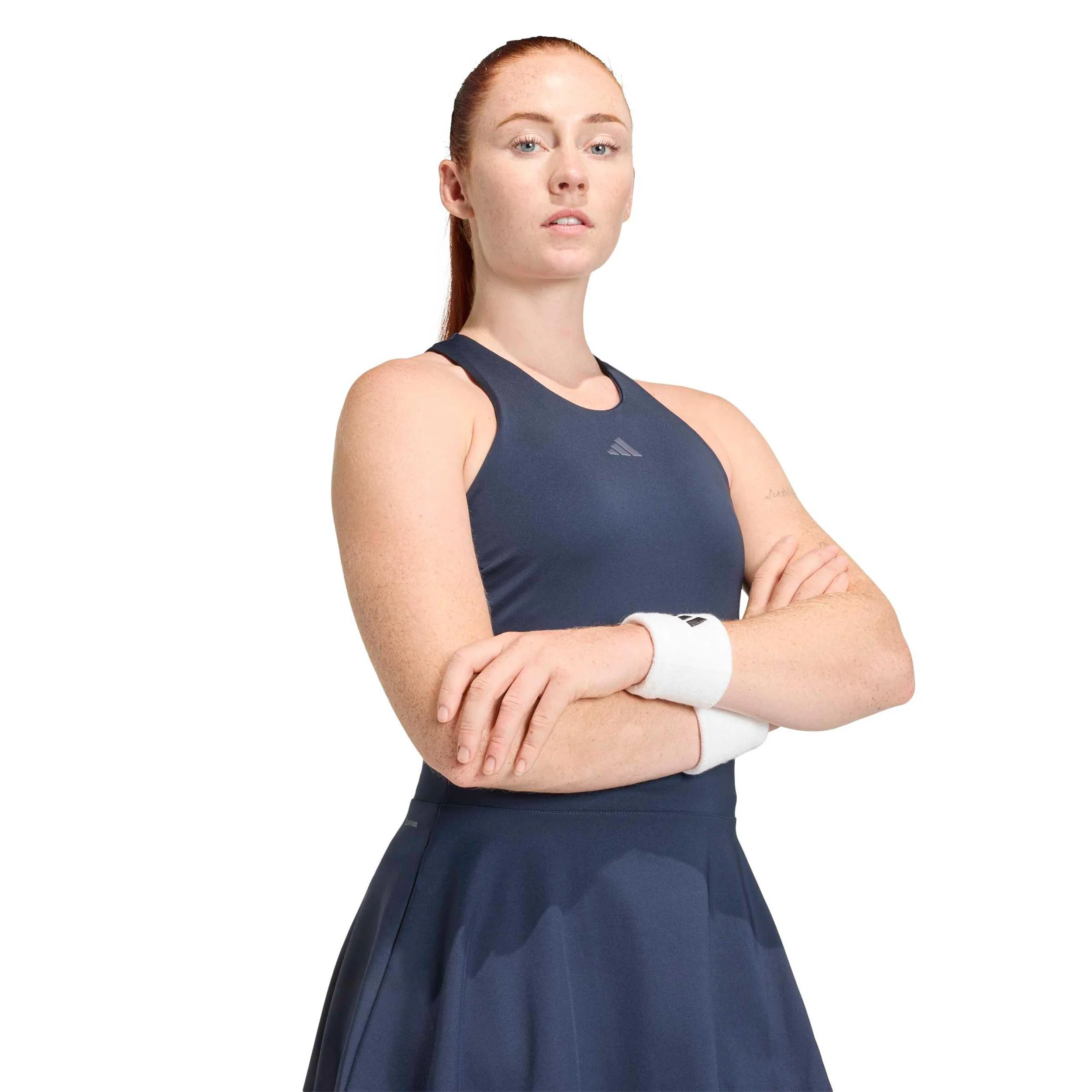 Y- Robe Femmes - bleu foncé, blanc - Image 6