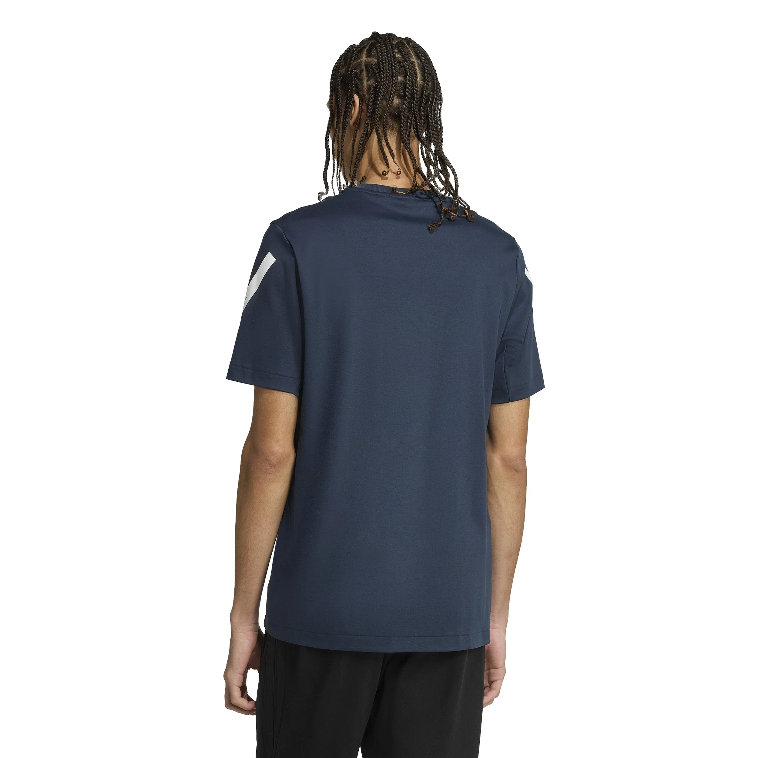 Z.N.E. T-shirt Hommes-Bleu Foncé,Blanc - Image 3