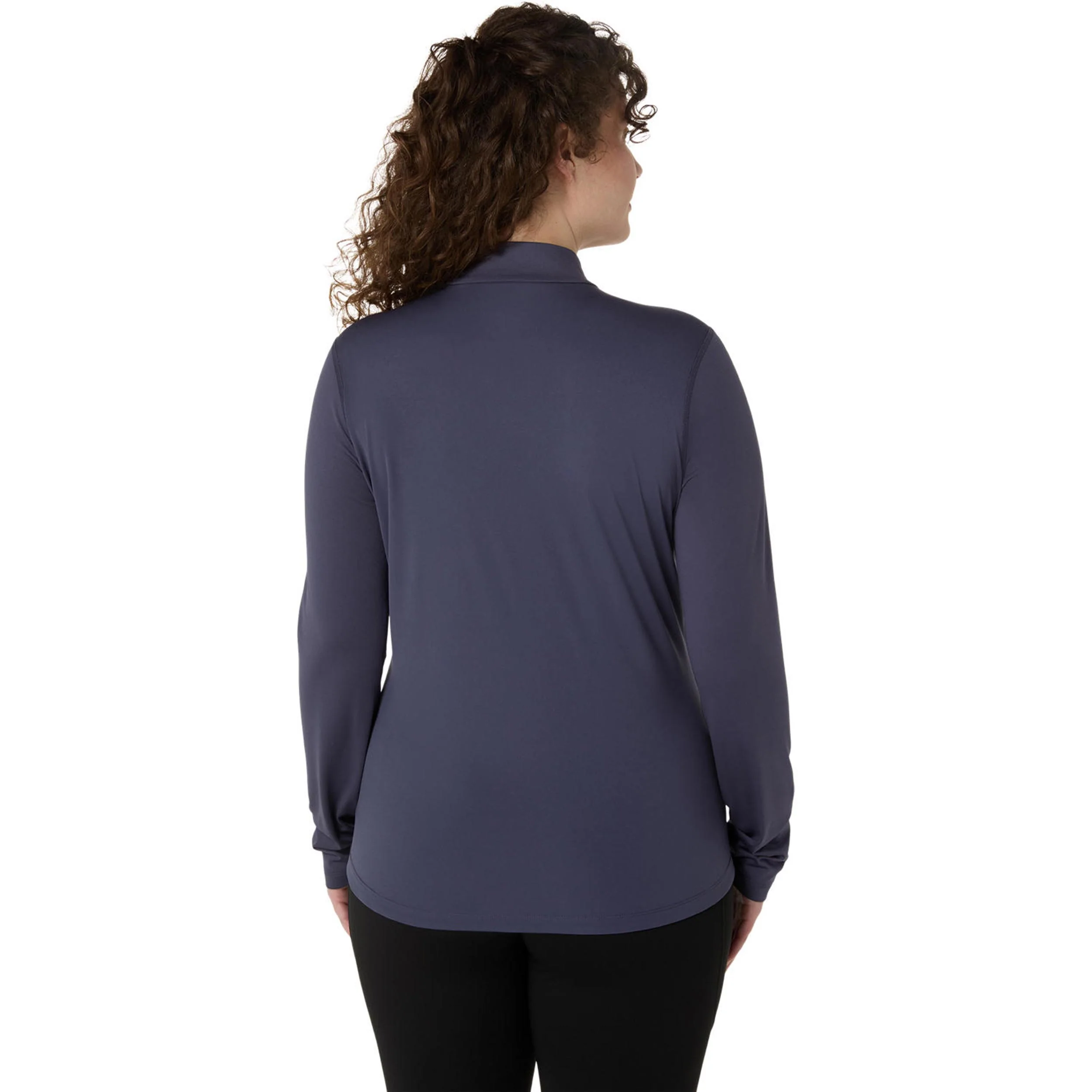 Core 1/2 Zip Winter Maillot de course Femmes - bleu gris - Image 3