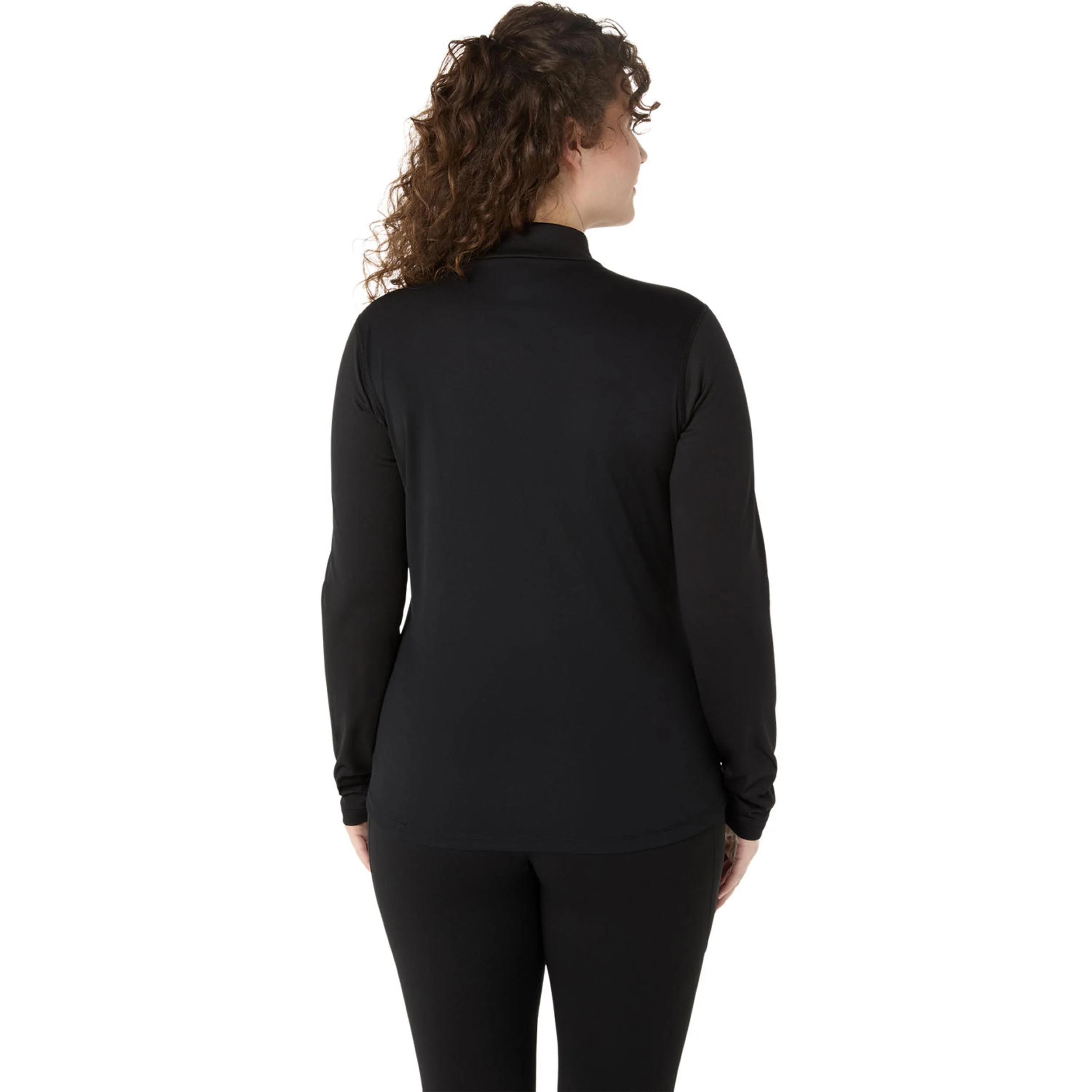 Core 1/2 Zip Winter Maillot de course Femmes - noir - Image 2