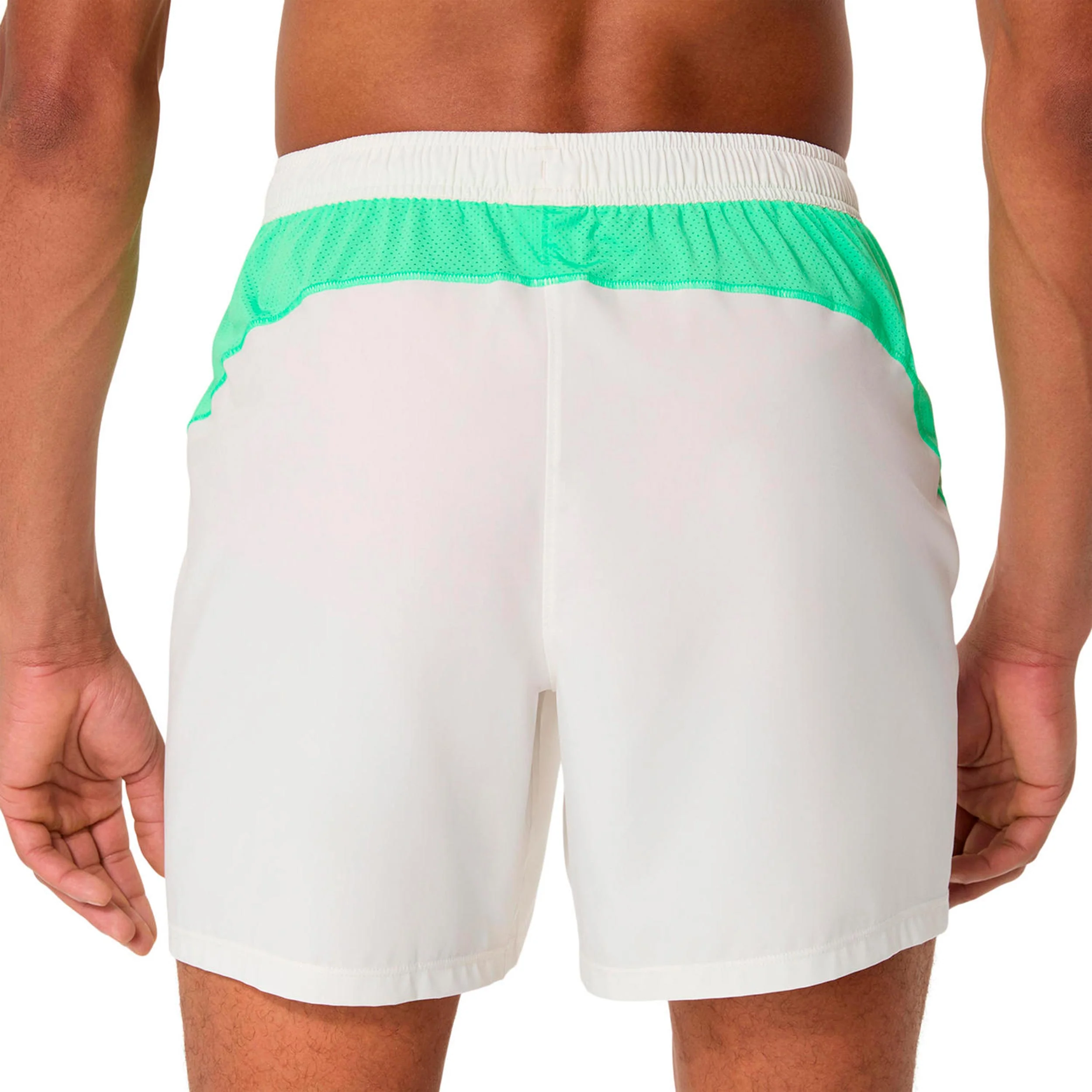 Court 7in Shorts Hommes - crème, vert - Image 3