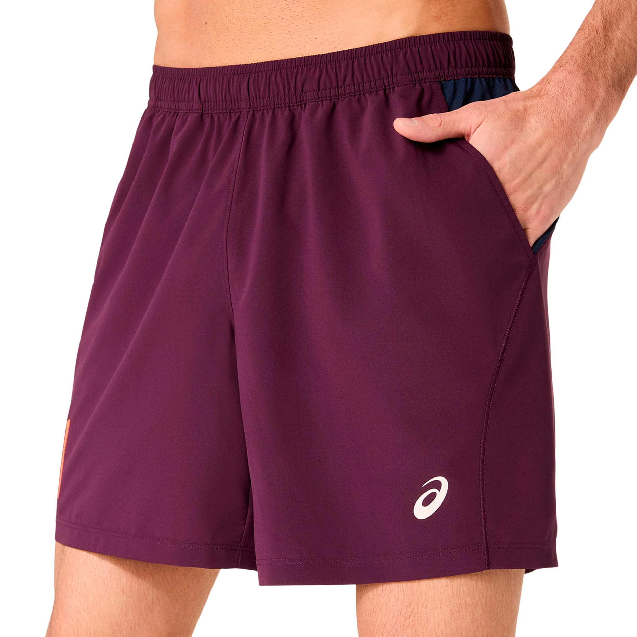 Court 7in Shorts Hommes - rouge vin - Image 5