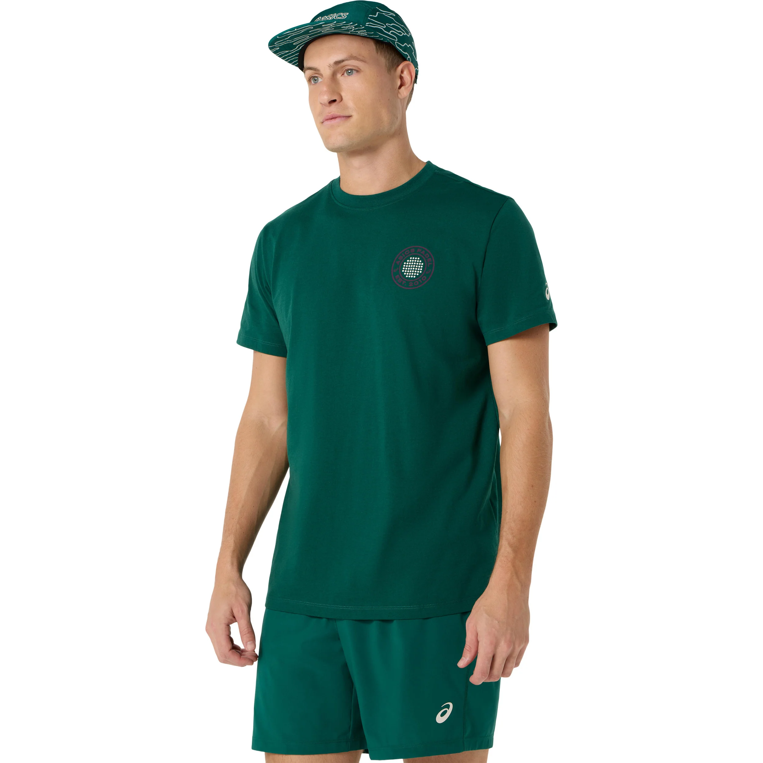 Court Graphic T-shirt Hommes - vert foncé - Image 2