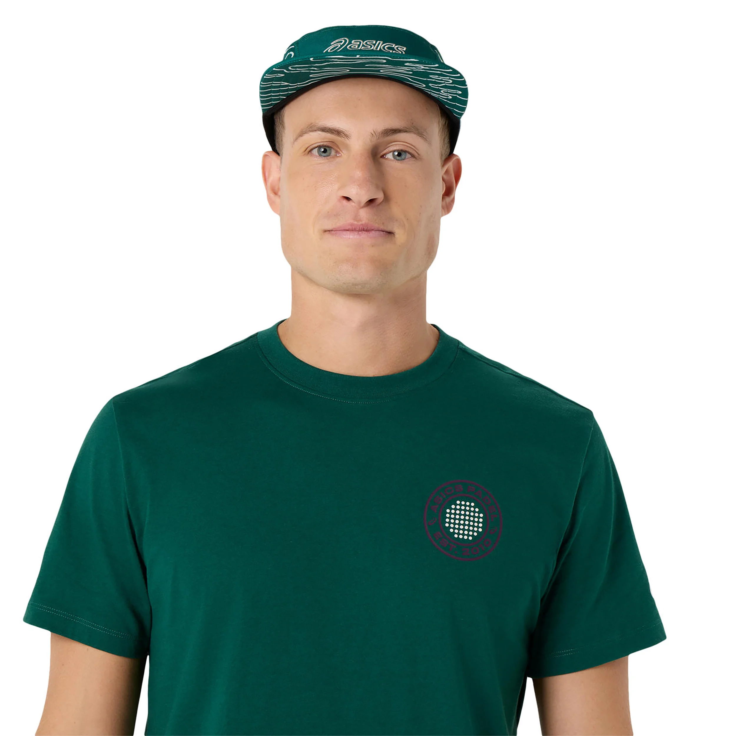 Court Graphic T-shirt Hommes - vert foncé - Image 4