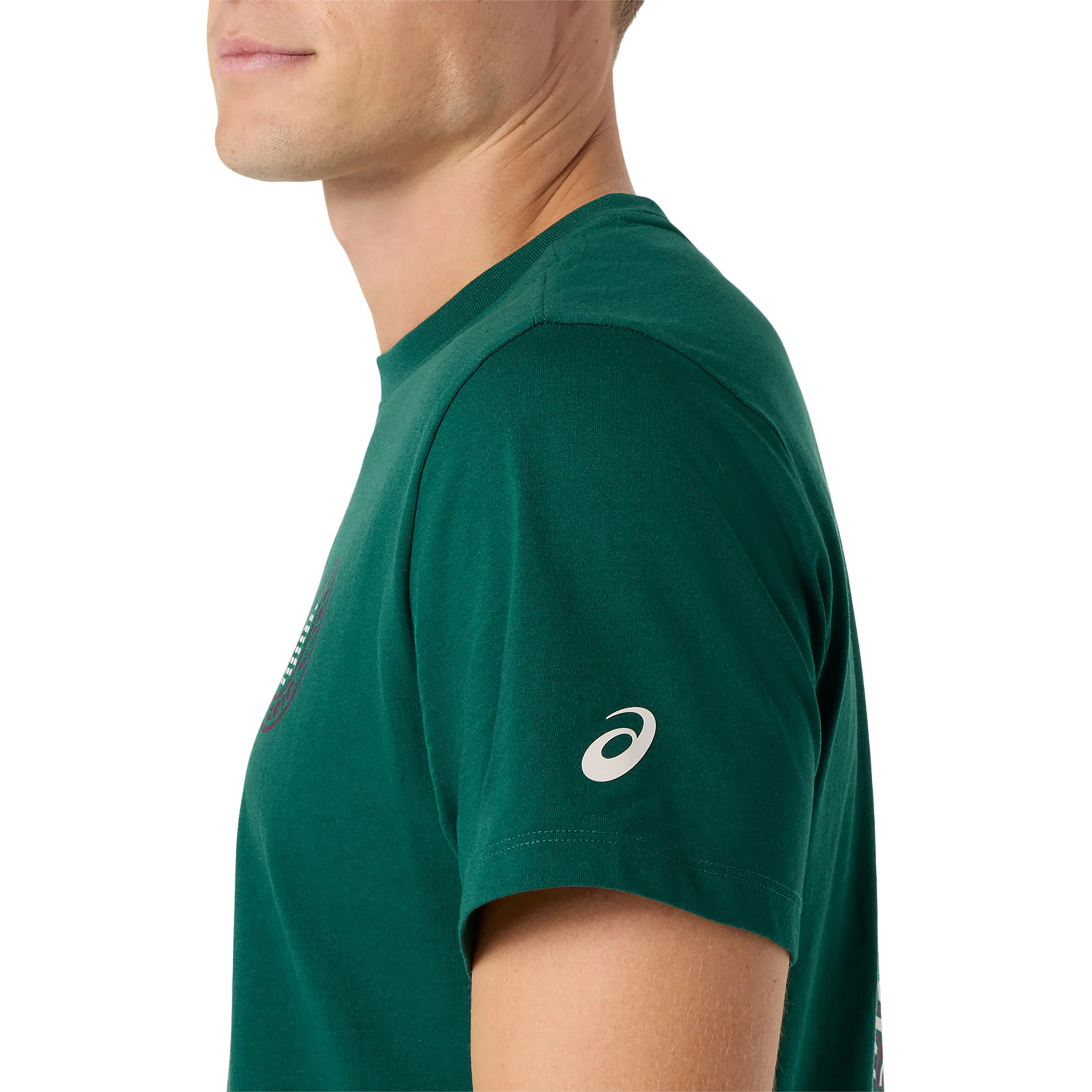 Court Graphic T-shirt Hommes - vert foncé - Image 5