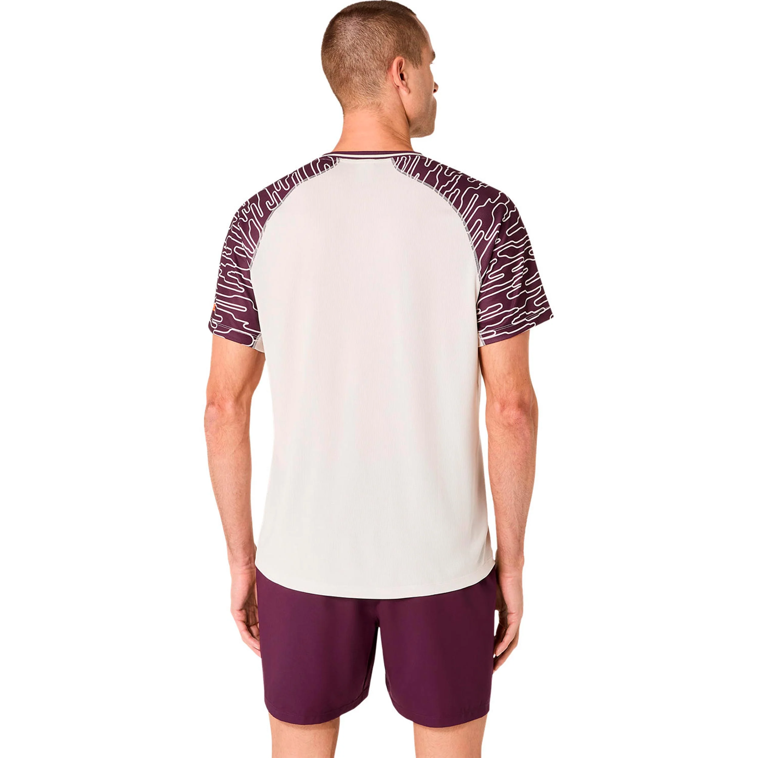 Court T-shirt Hommes - beige, multicouleur - Image 2