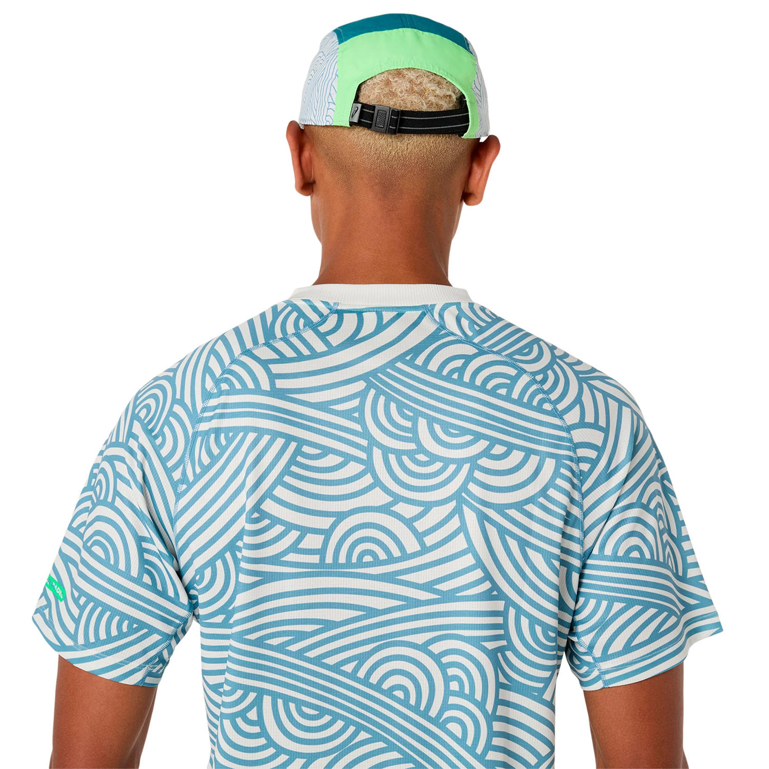 Court T-shirt Hommes - crème, bleu gris - Image 6