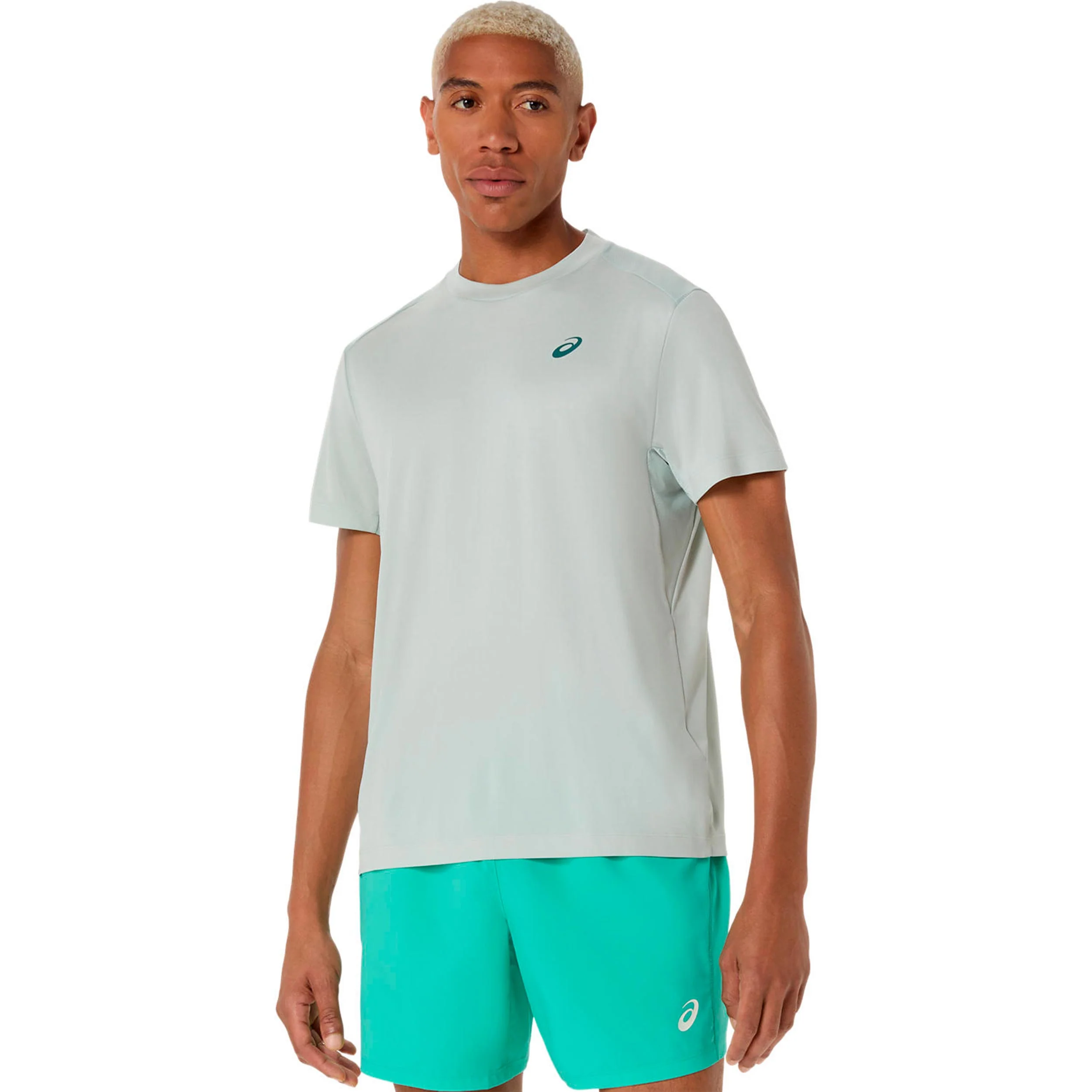 Court T-shirt Hommes-gris - Image 2