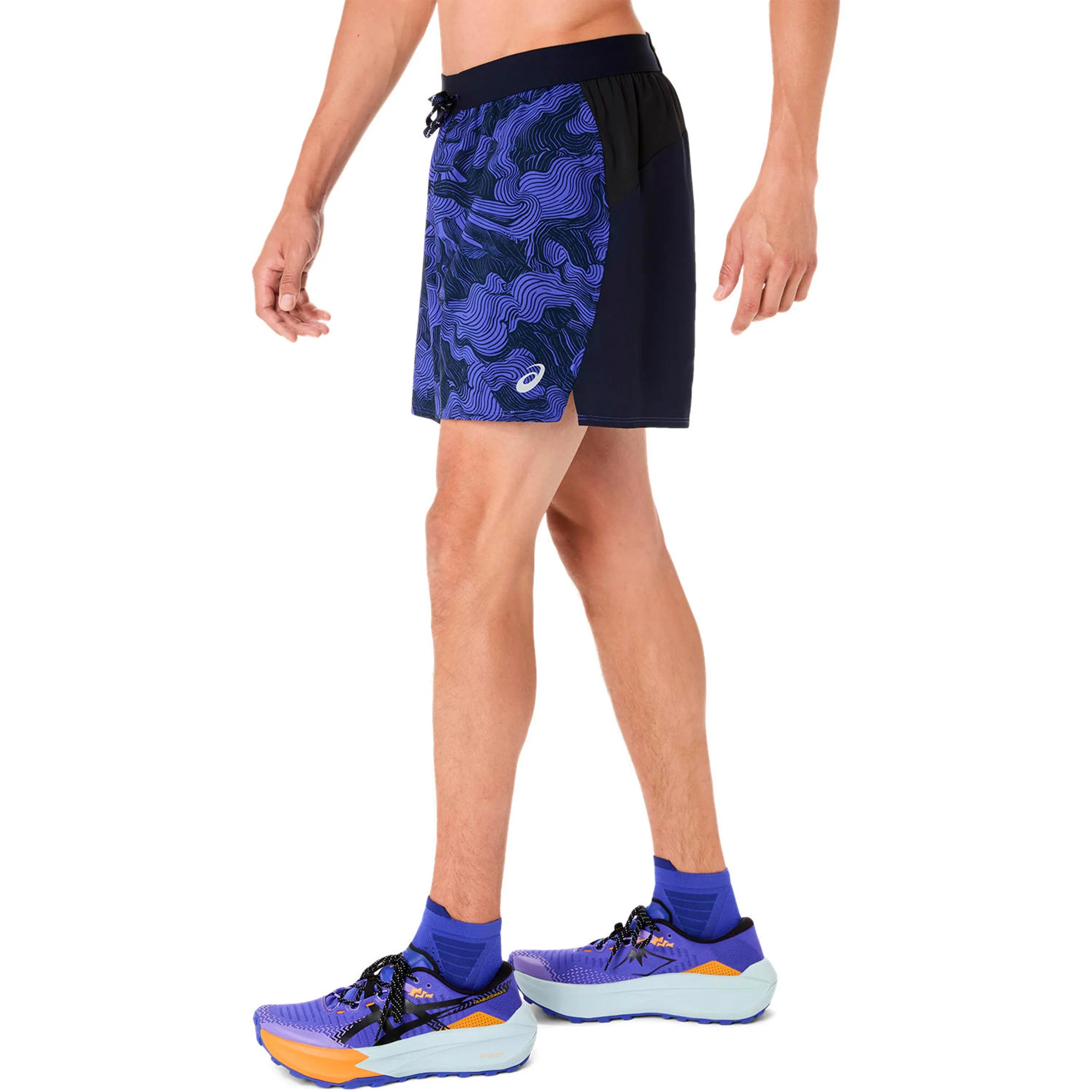 Fujitrail AOP 5in Short de running Hommes - bleu foncé, bleu - Image 2