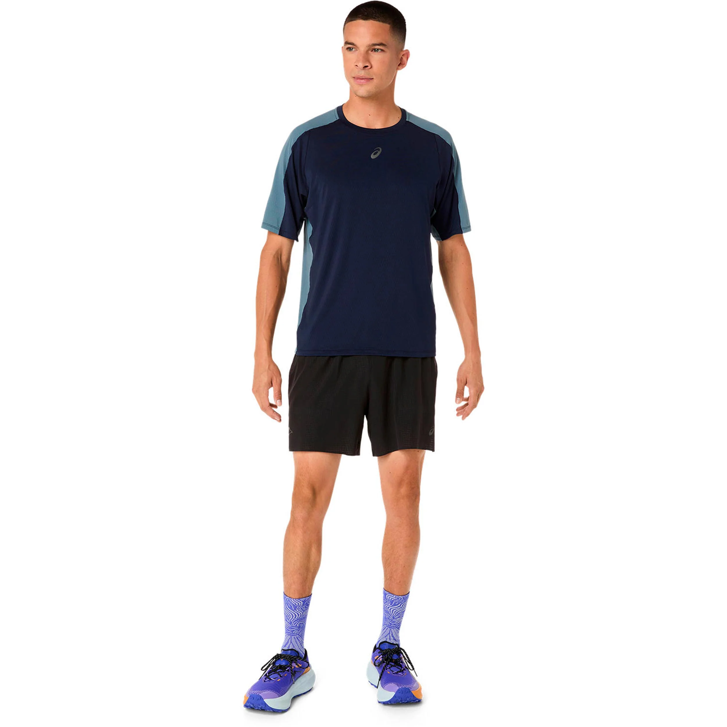 Fujitrail Elite Maillot de course Hommes-bleu foncé, gris - Image 8