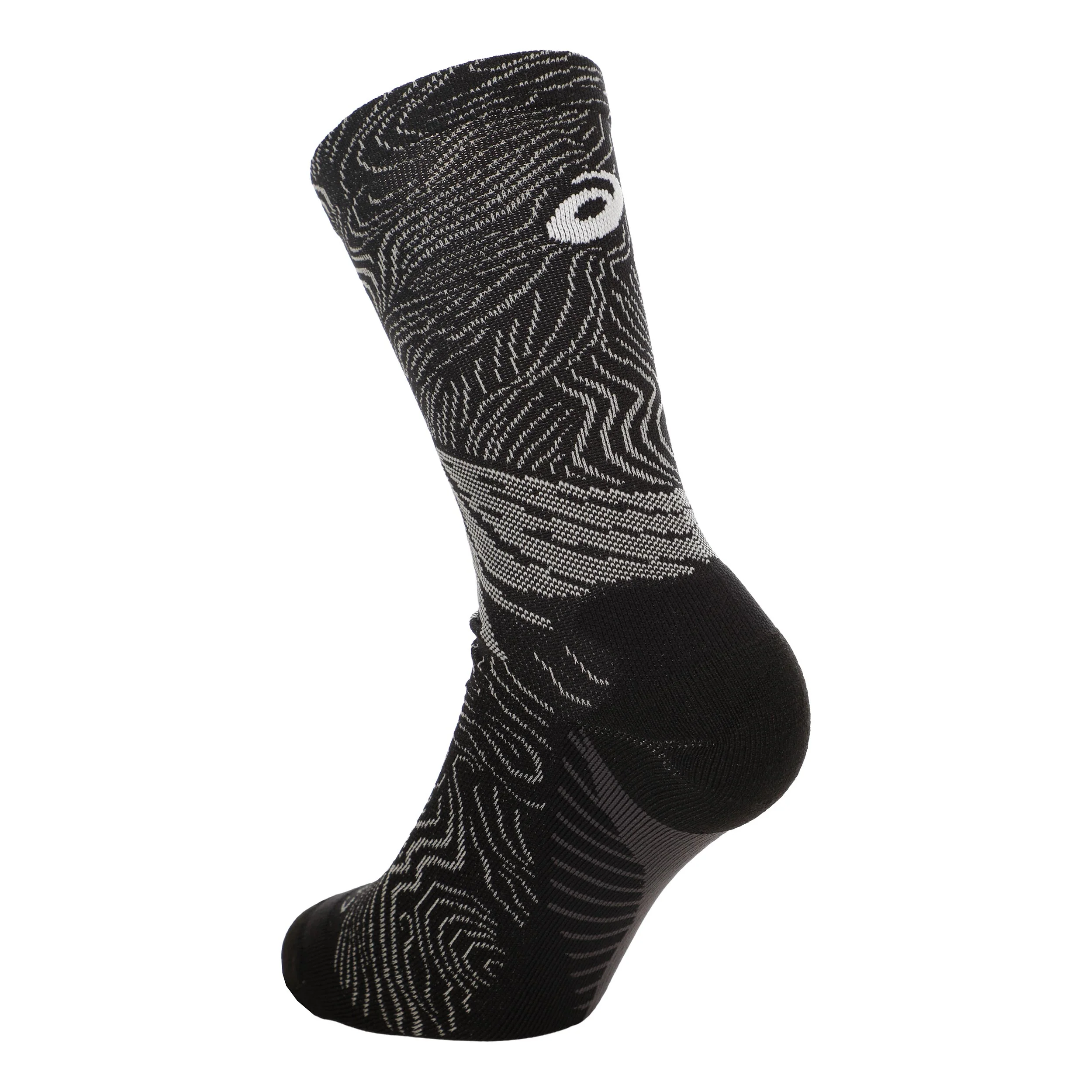 Fujitrail Graphic Crew Chaussettes de running - noir, gris - Image 2