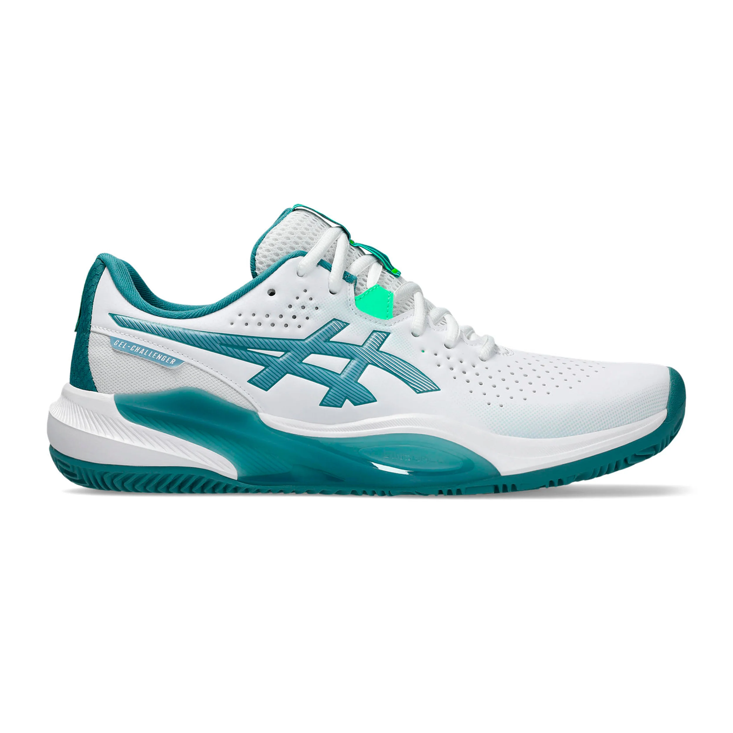 Gel-Challenger 15 Chaussures padel Hommes - blanc, bleu petrol