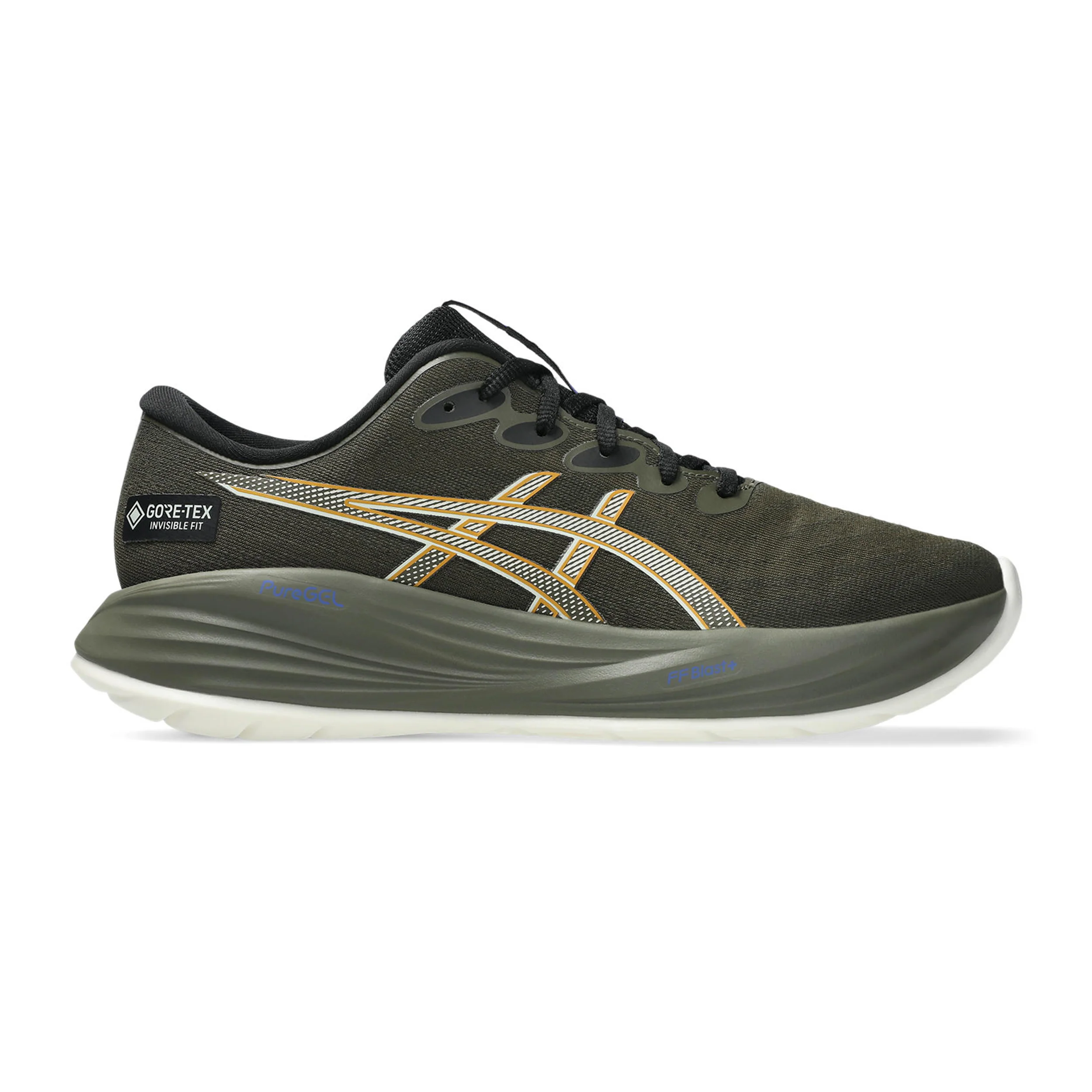 Gel-Cumulus 27 GTX Chaussure de running sans stabilisateurs Hommes-vert olive, le caramel