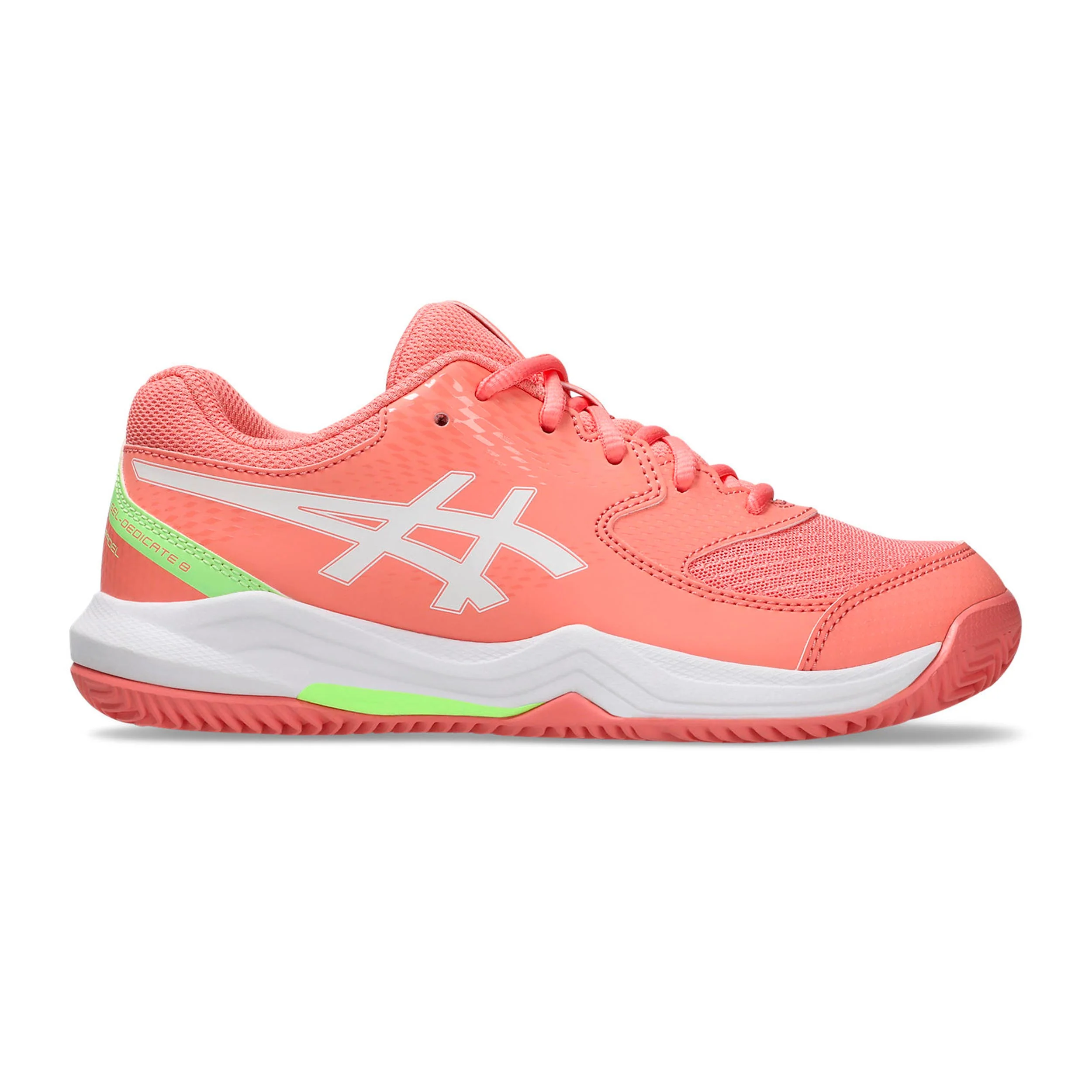 GEL-DEDICATE 8 PADEL GS Chaussures padel Enfants-corail, blanc