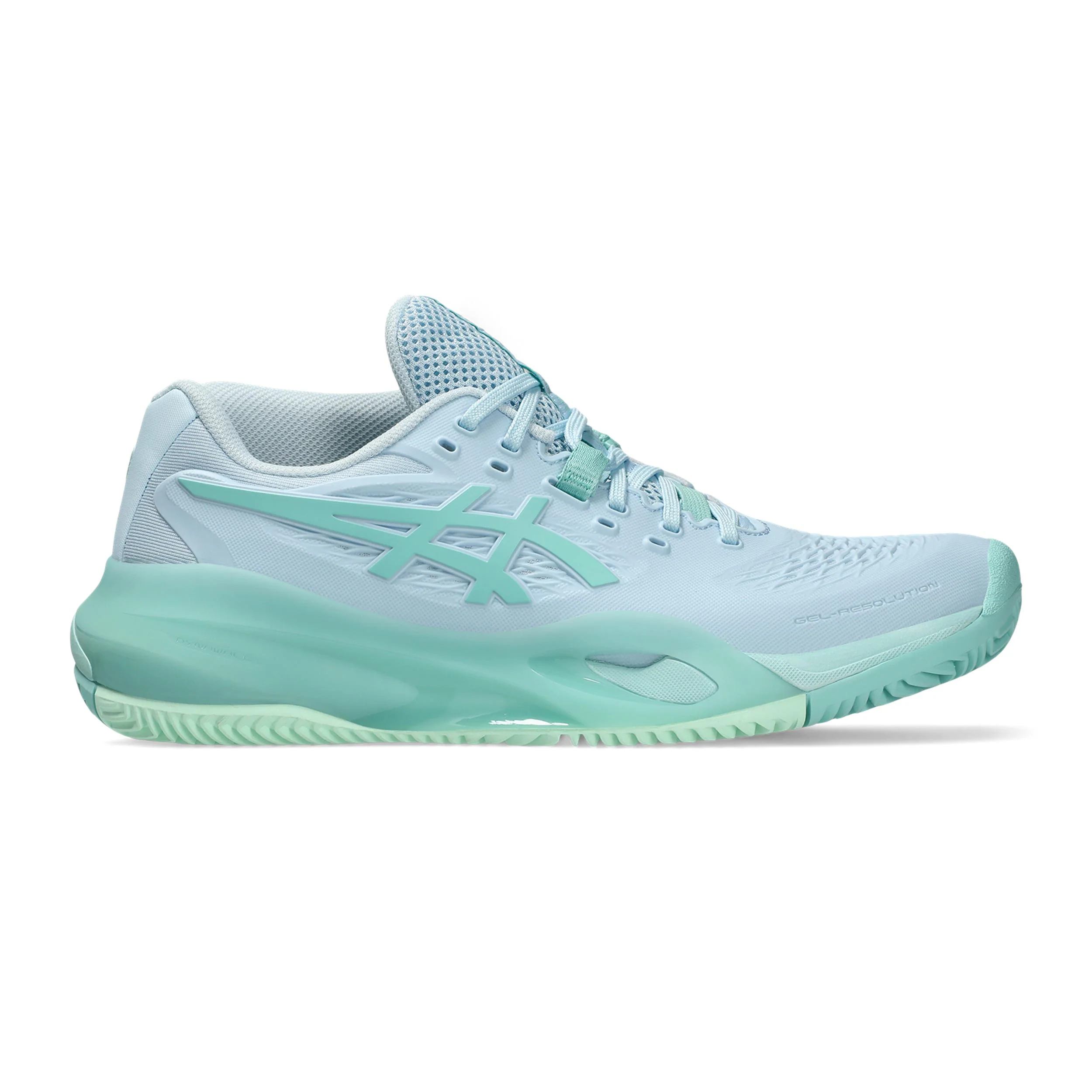 Gel-Resolution X Chaussure terre battue Femmes - bleu clair, menthe