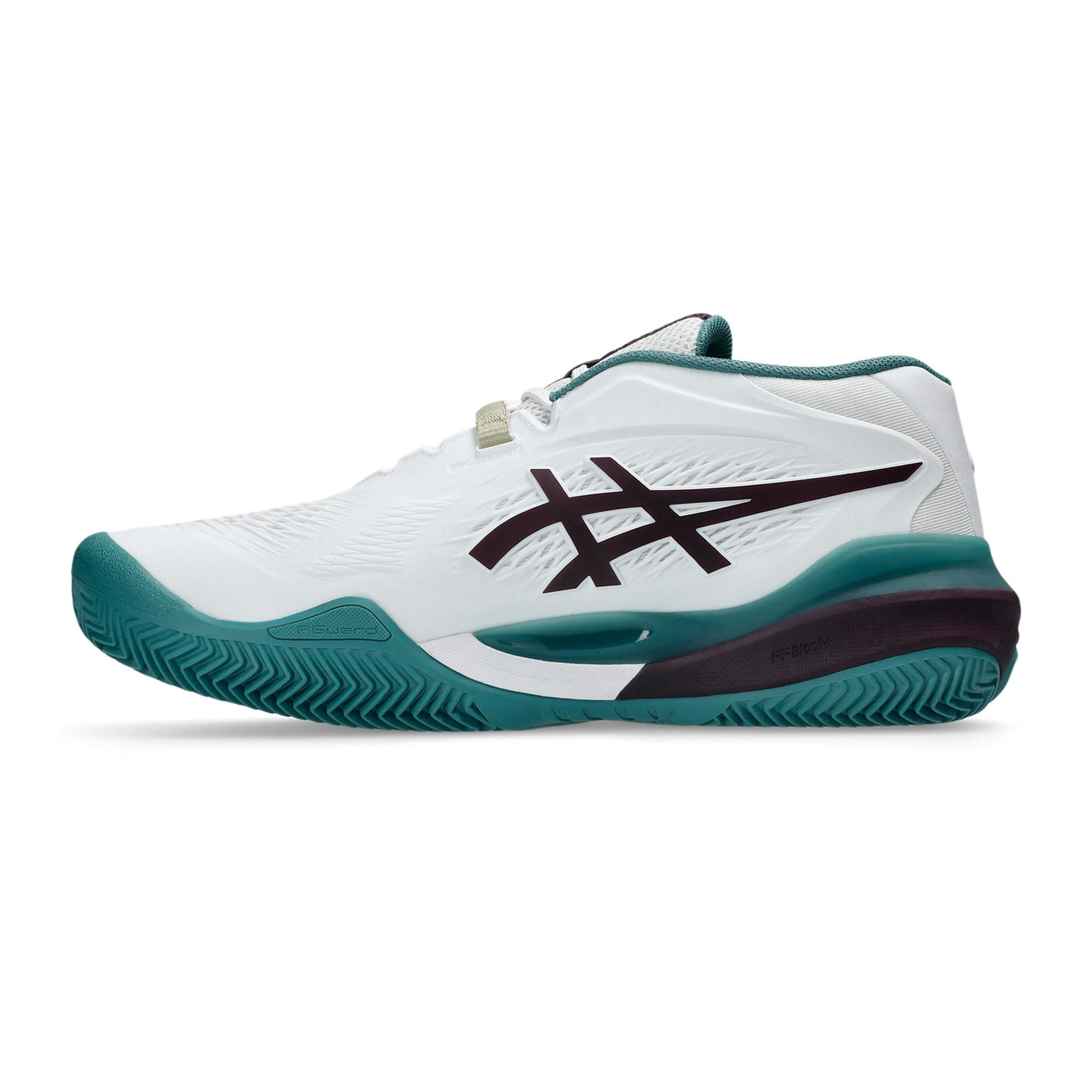 Gel-Resolution X Chaussure terre battue Hommes - blanc, bleu petrol - Image 2