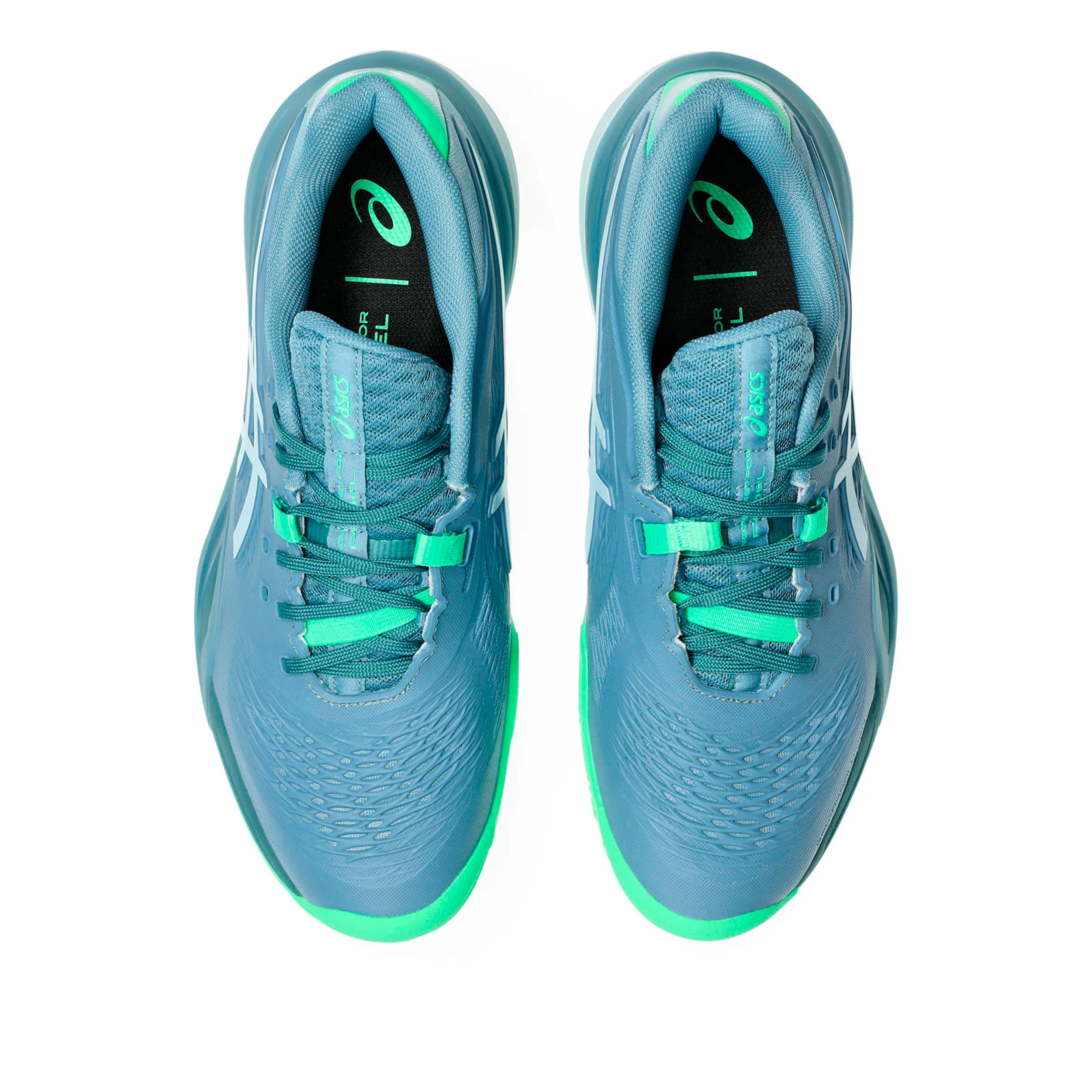 Gel-Resolution X Chaussures padel Hommes - bleu gris, vert fluo - Image 3