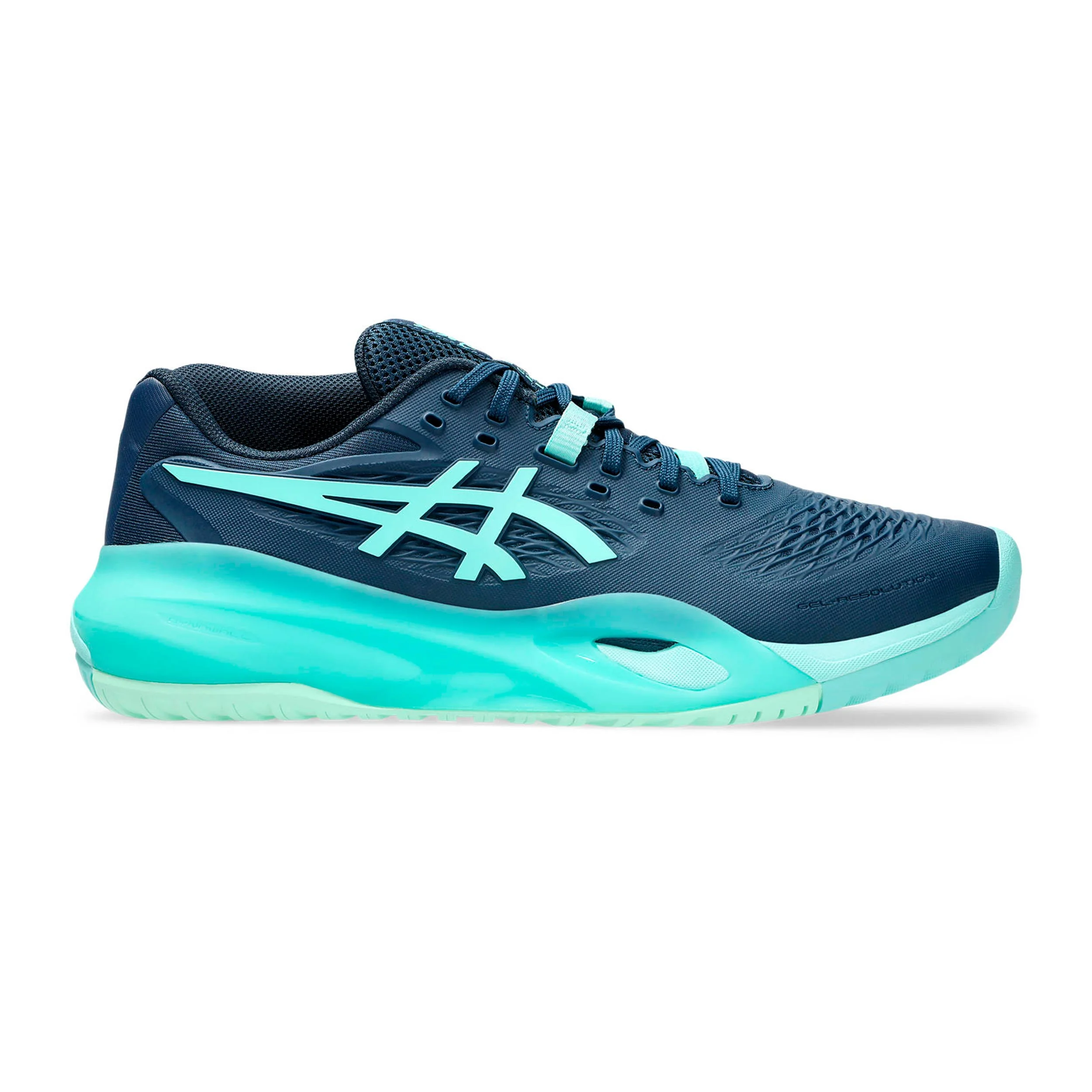 Gel-Resolution X Chaussures toutes surfaces Hommes - bleu foncé, menthe