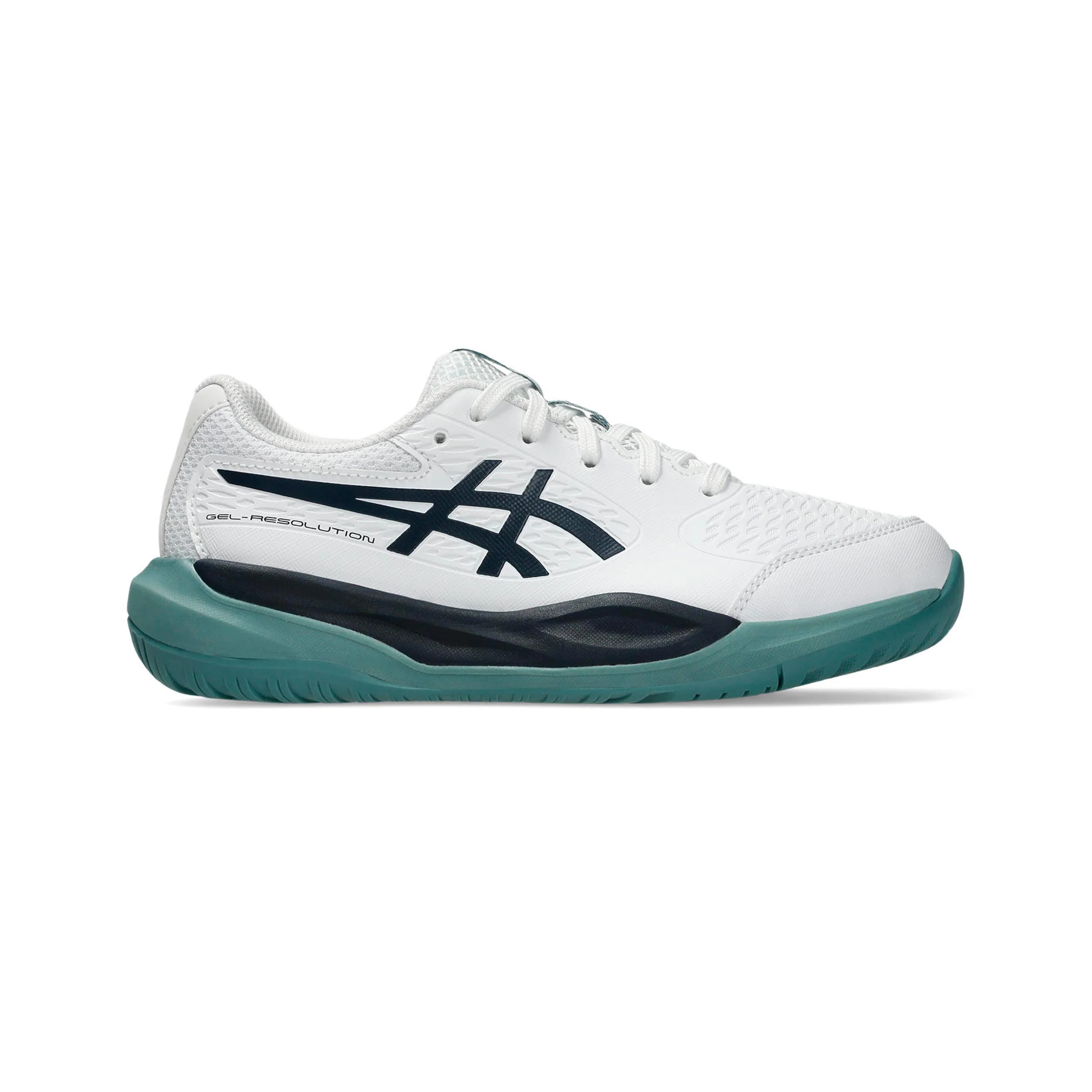 Gel-Resolution X GS Chaussures toutes surfaces Enfants - blanc, bleu petrol