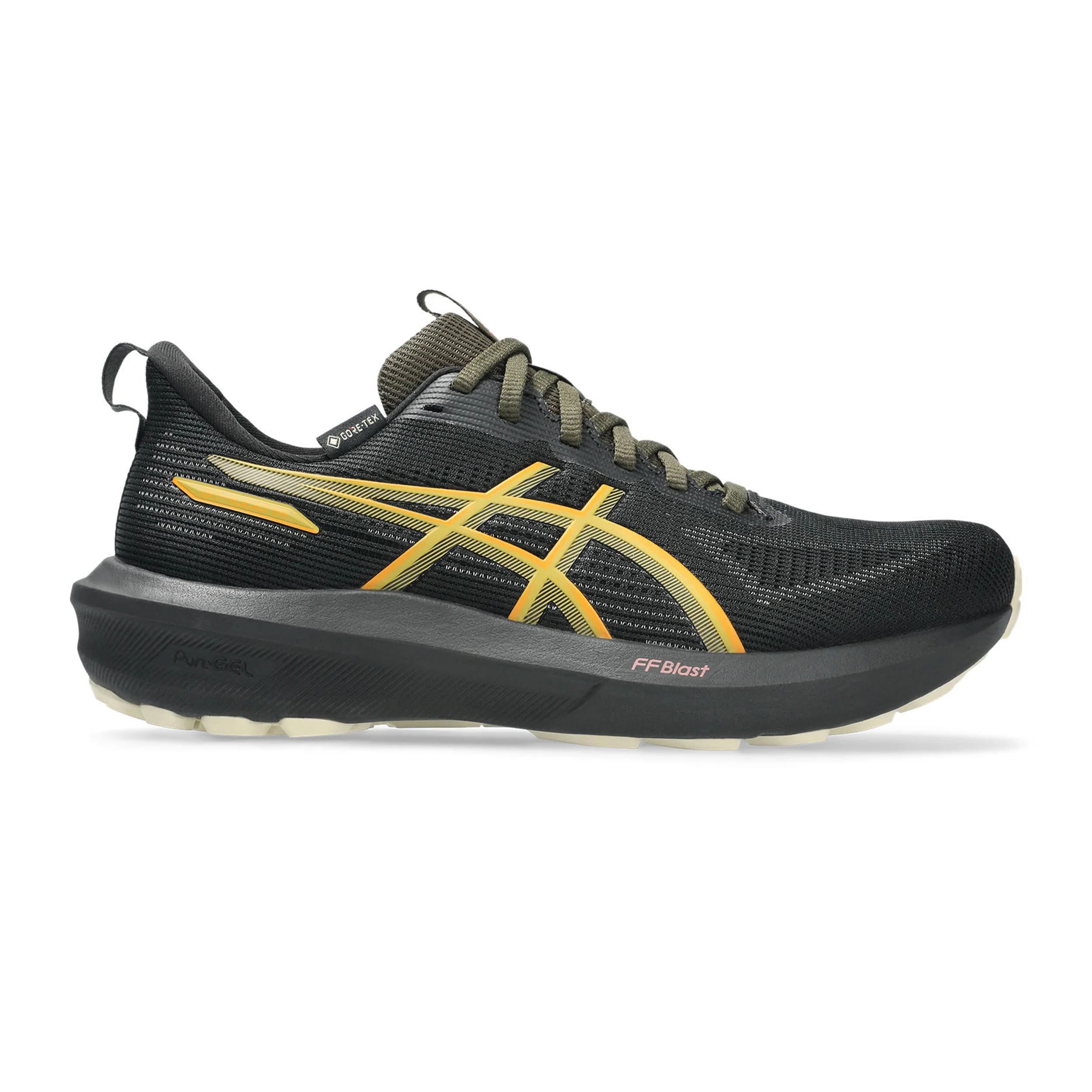 GT-1000 14 GTX Chaussure De Running Avec Stabilisateurs Femmes-Noir,Le Caramel