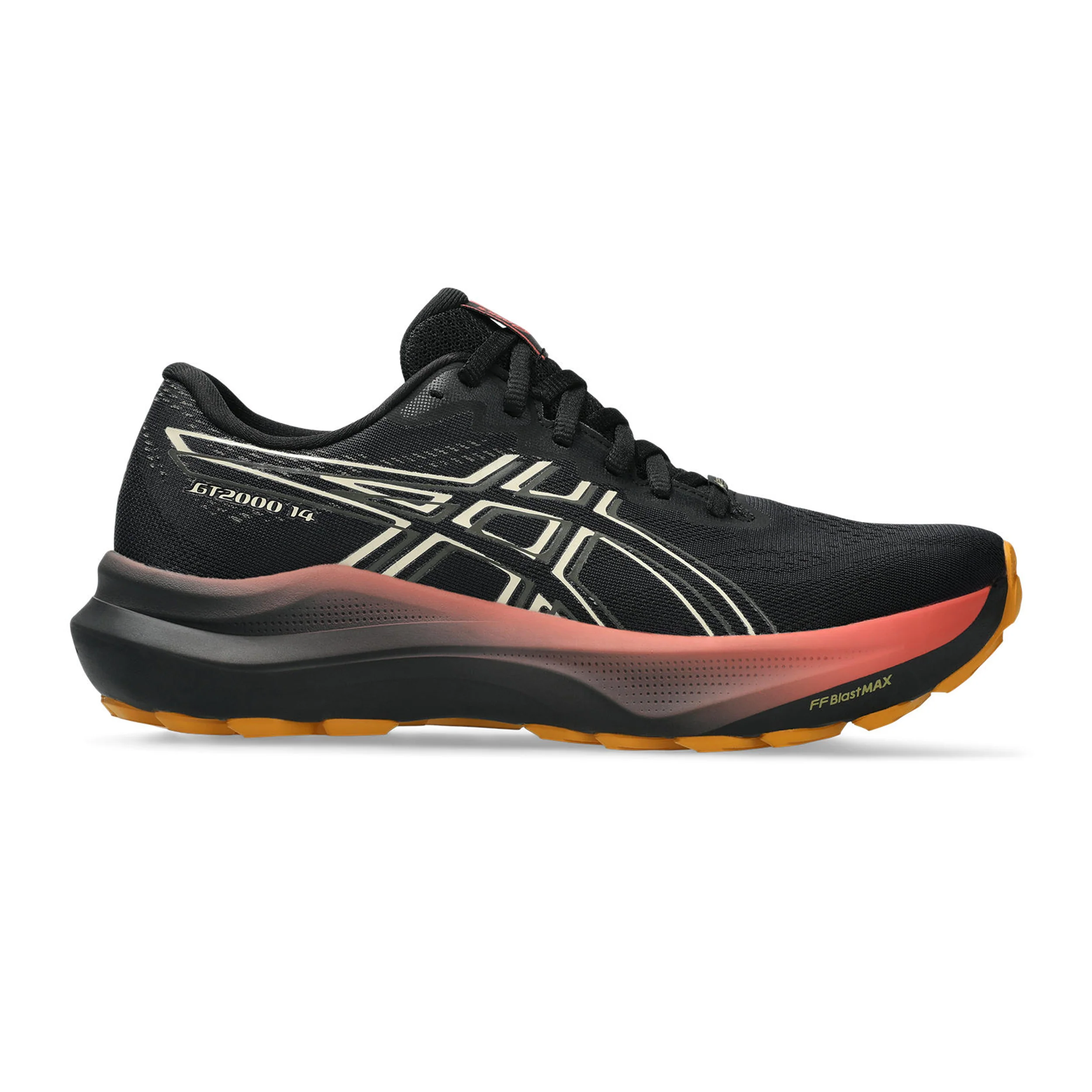 GT-2000 14 GTX Chaussure De Running Avec Stabilisateurs Femmes-Noir,Crème