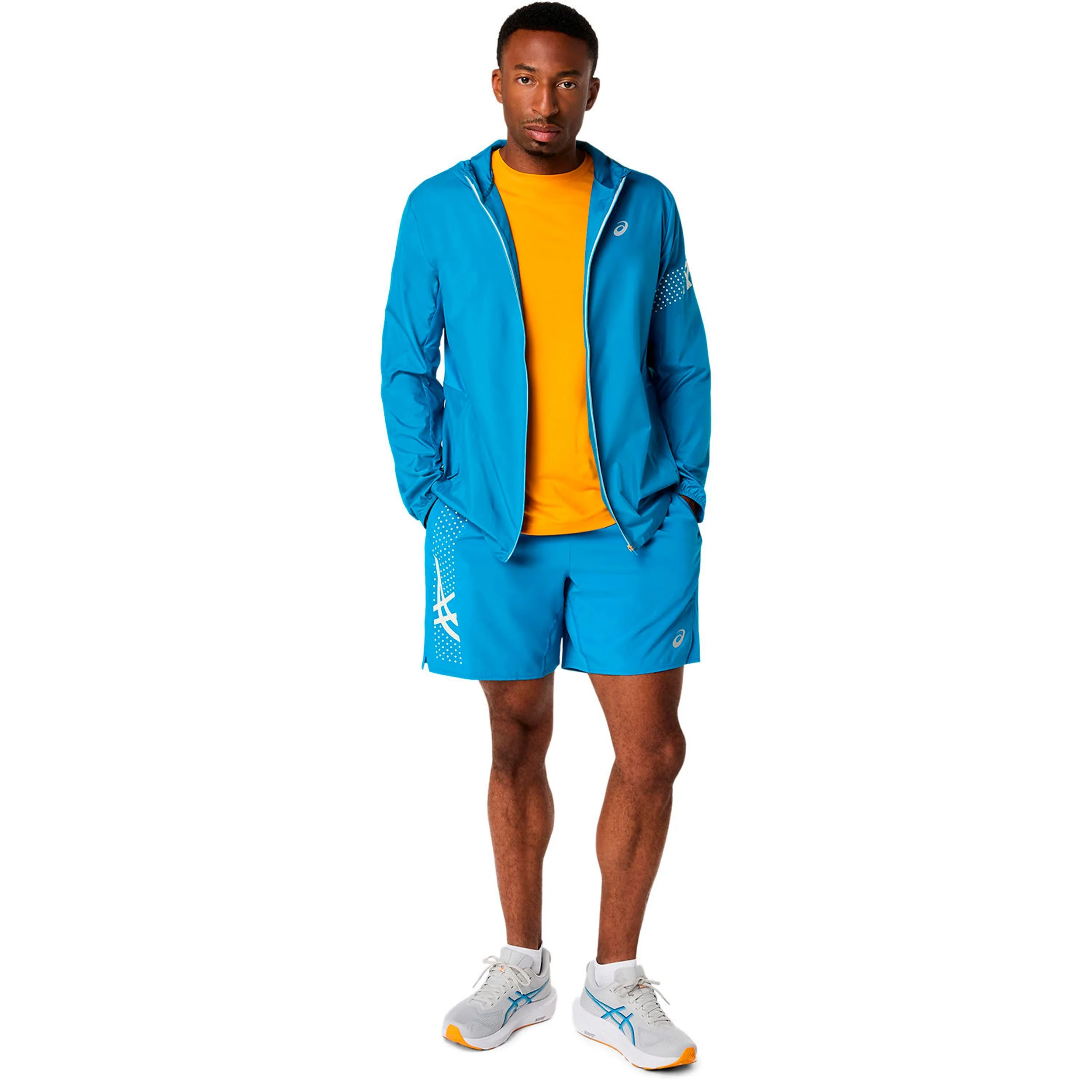 Icon  Veste running Hommes - bleu, beige - Image 2