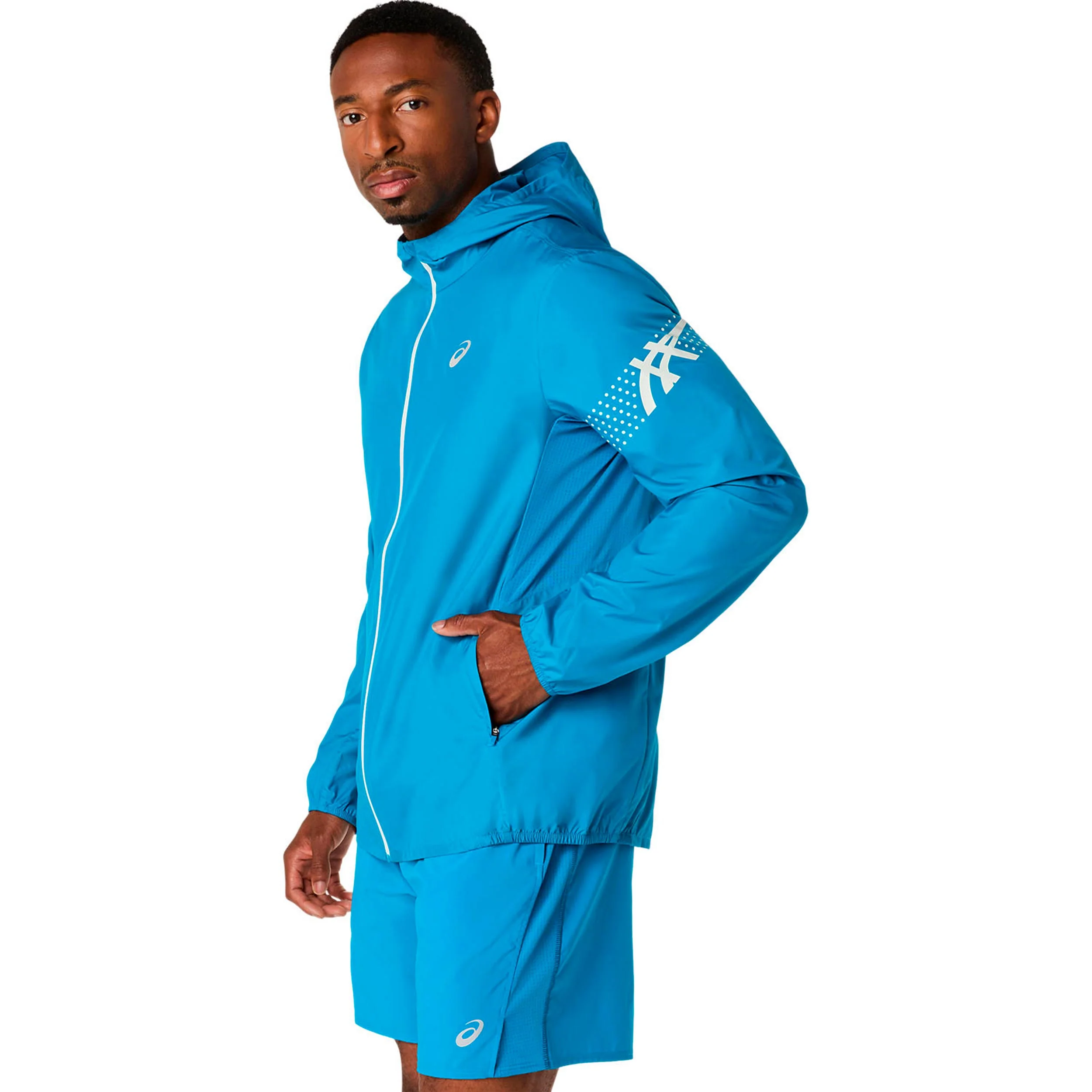 Icon  Veste running Hommes - bleu, beige - Image 3