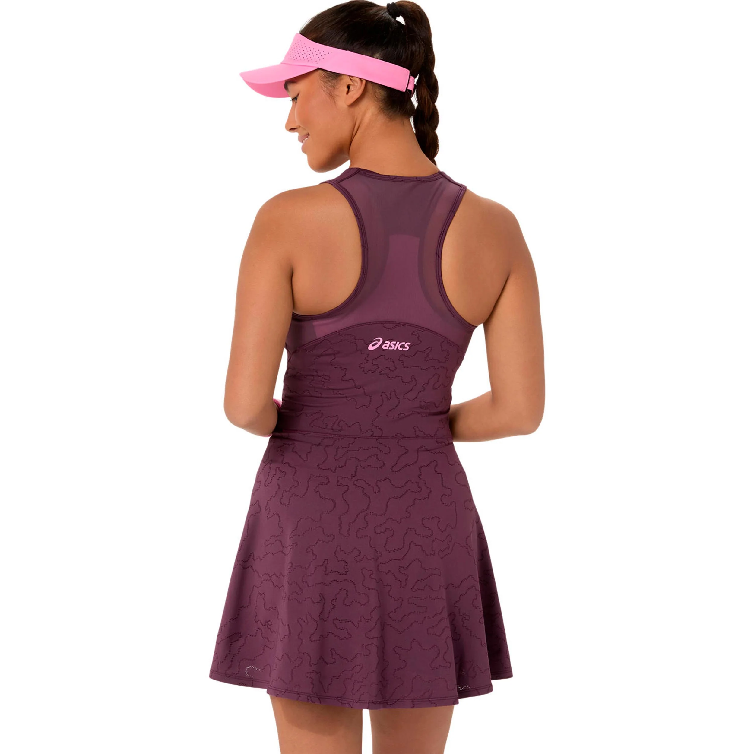 Match Jacquard Robe Femmes - rouge vin - Image 2