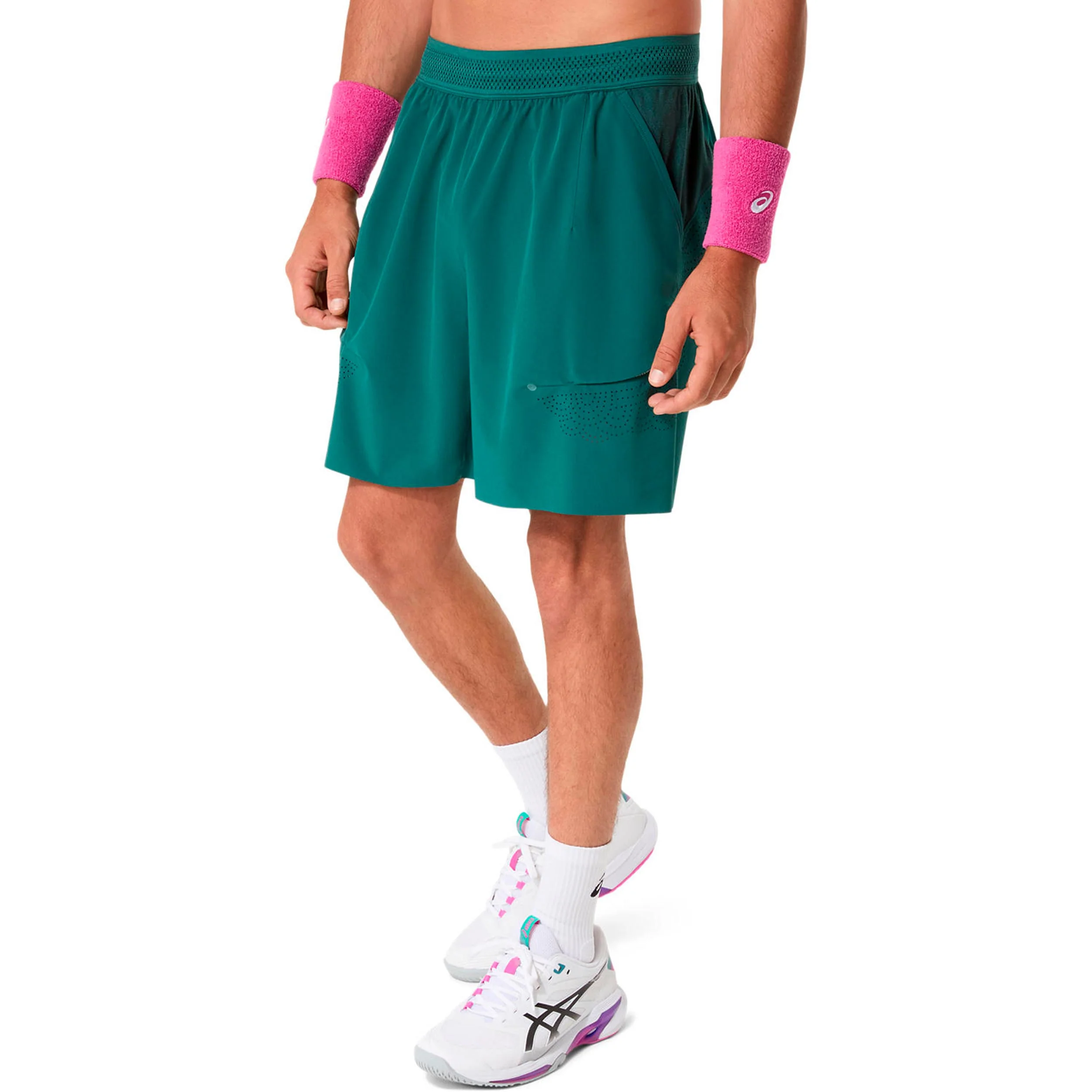 Match Laser Cut 7In Shorts Hommes-bleu petrol - Image 3
