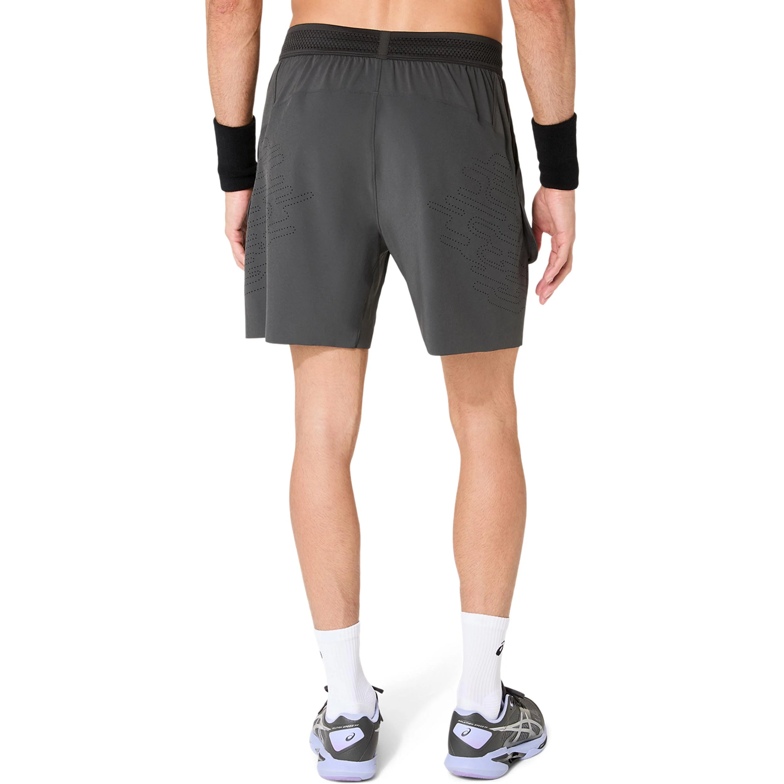 Match Laser Cut 7in Shorts Hommes - gris foncé, bleu foncé - Image 3
