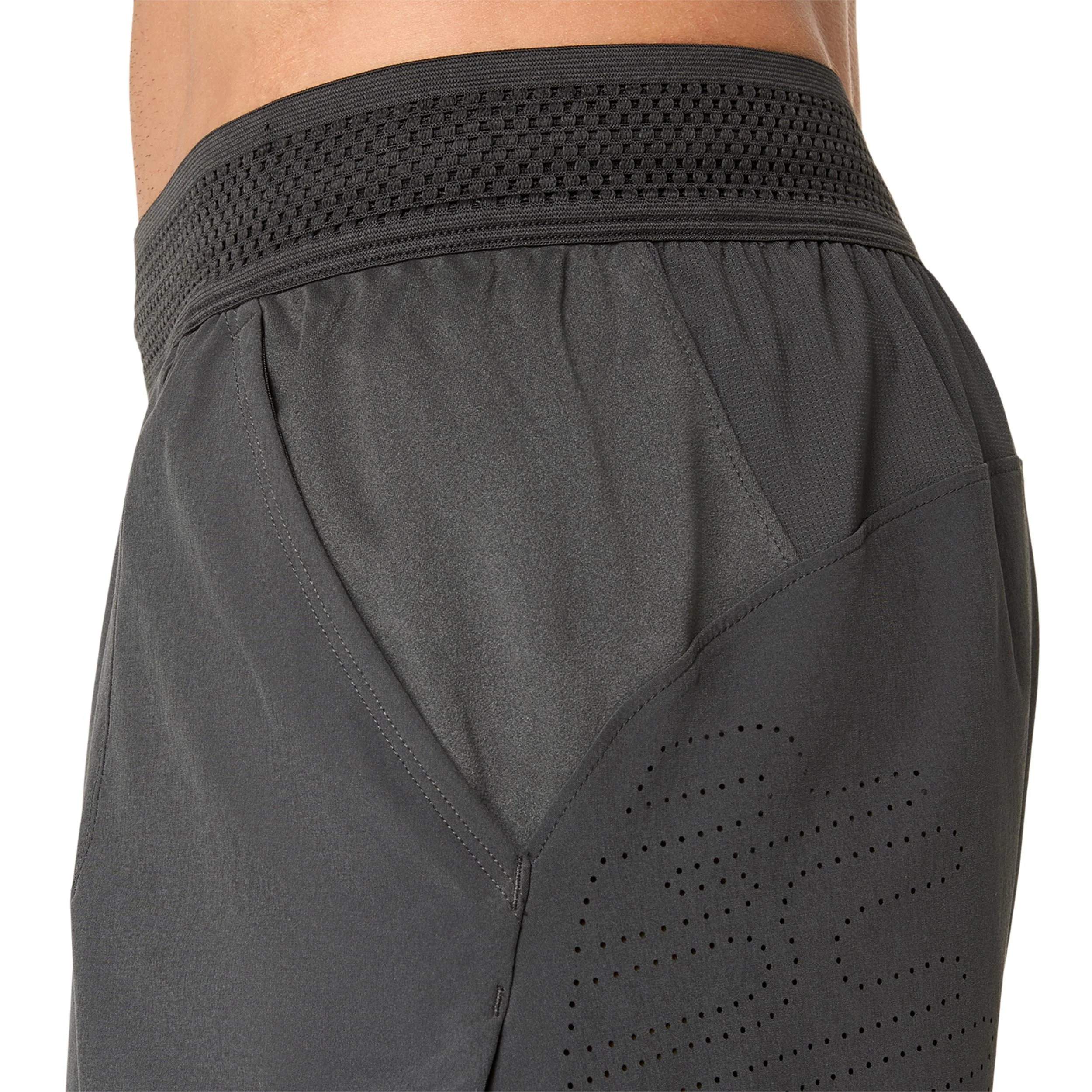 Match Laser Cut 7in Shorts Hommes - gris foncé, bleu foncé - Image 5