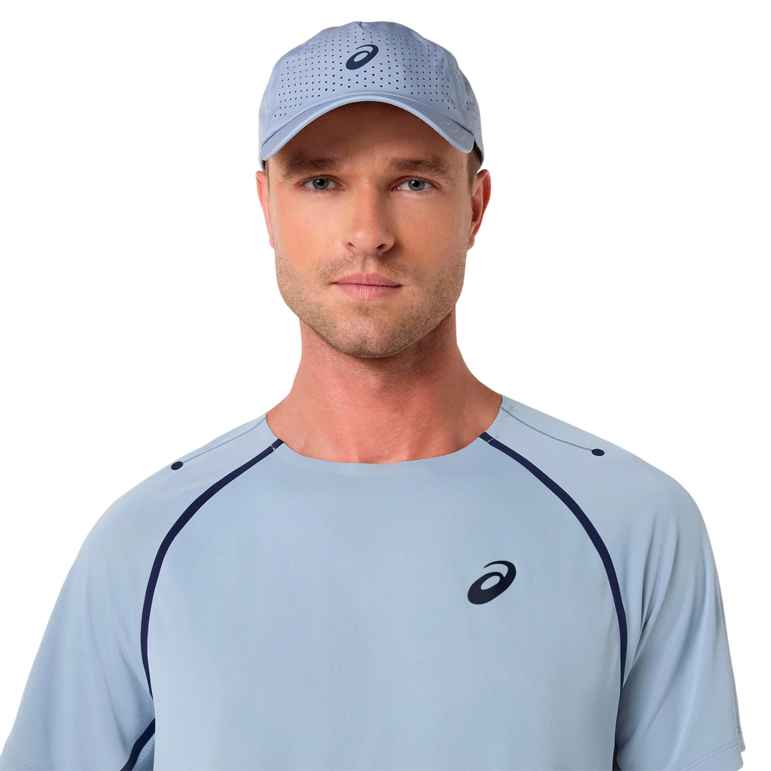 Match T-shirt Hommes-bleu gris - Image 4