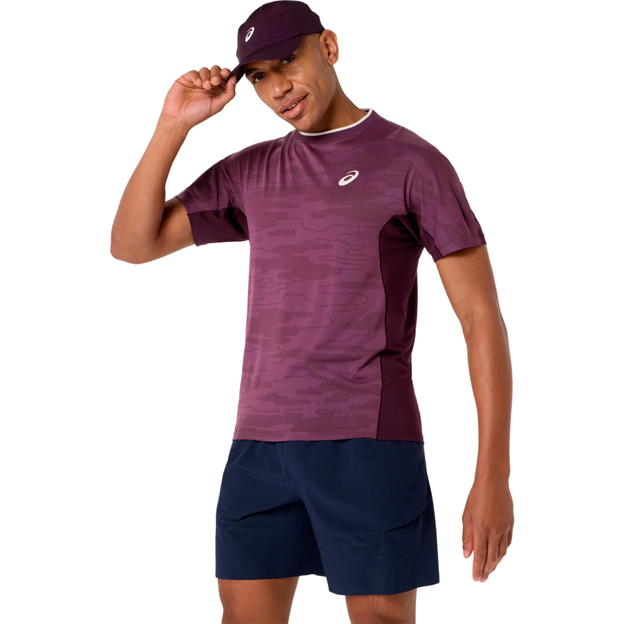 Match T-shirt Hommes - rouge vin - Image 2