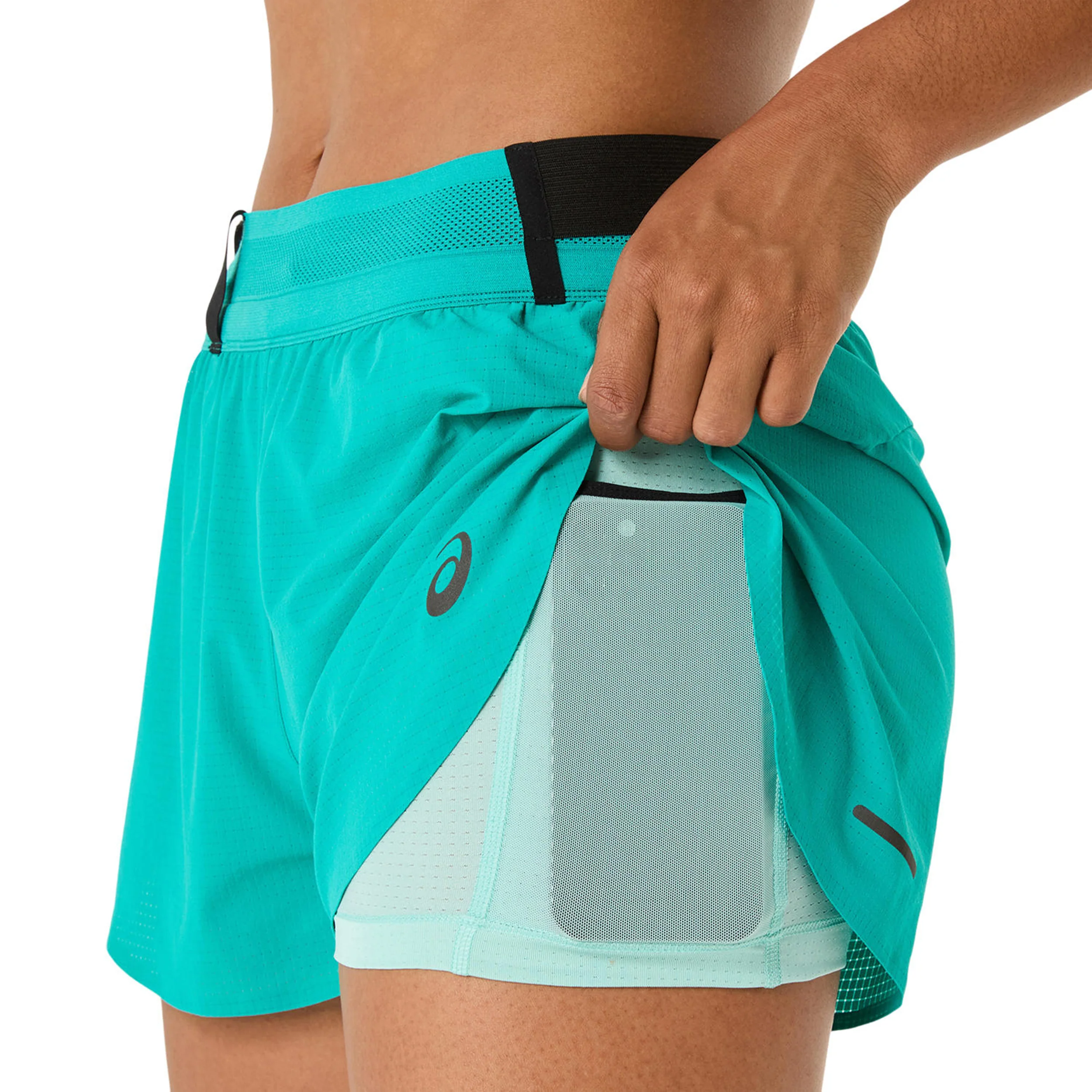 Metarun Split Short De Running Femmes-Turquoise - Image 12