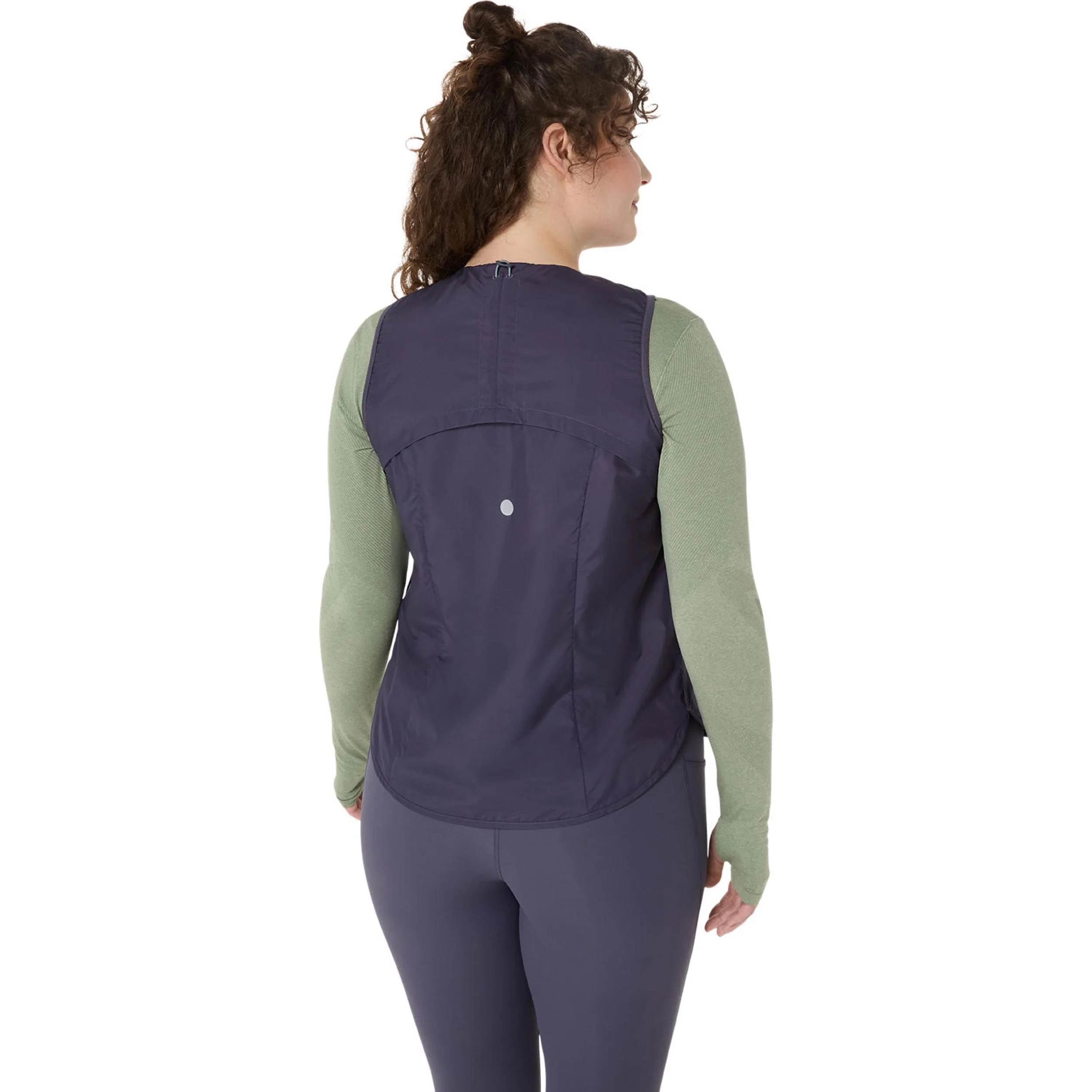 Nagino Padded Gilets de course Femmes - bleu gris - Image 2