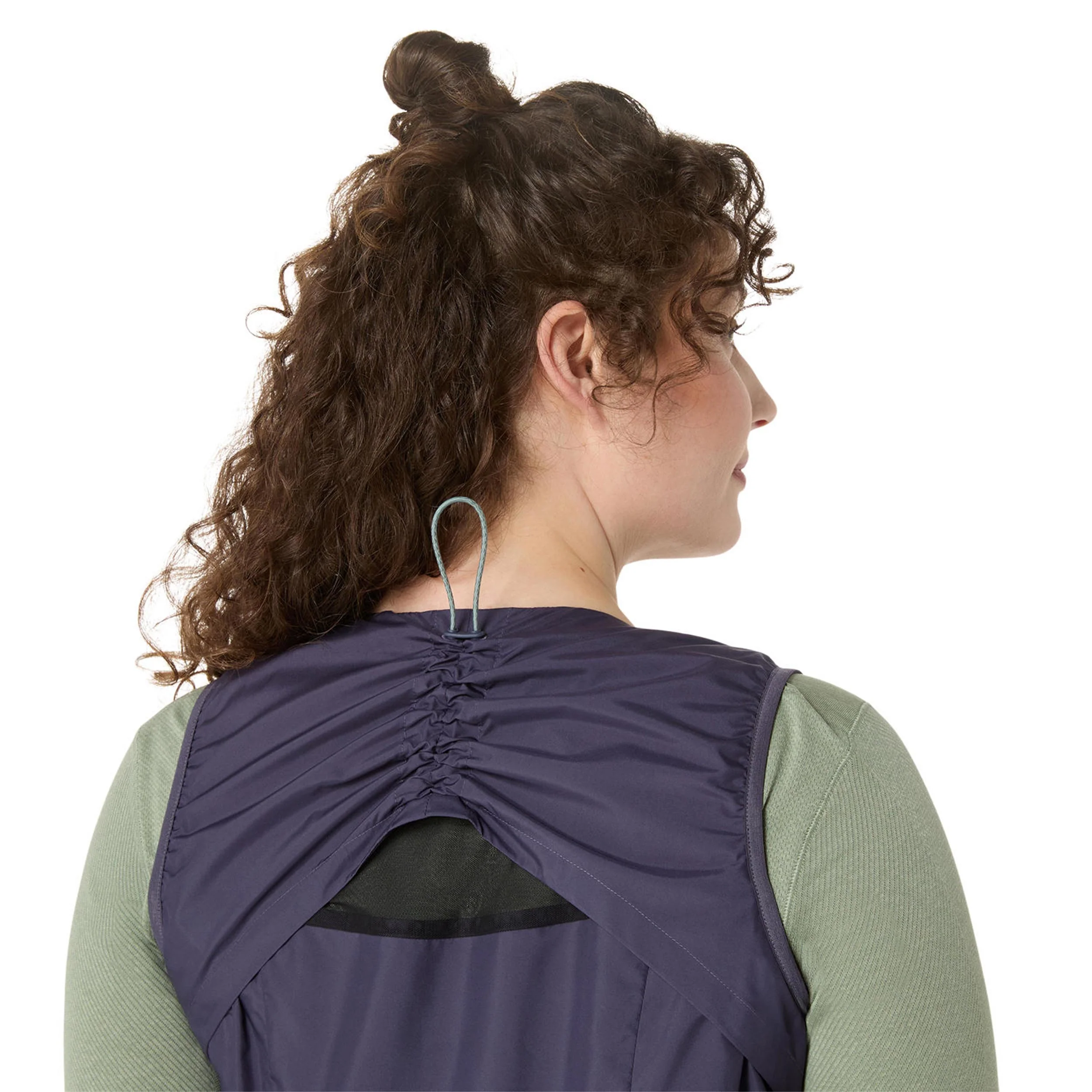 Nagino Padded Gilets de course Femmes - bleu gris - Image 4