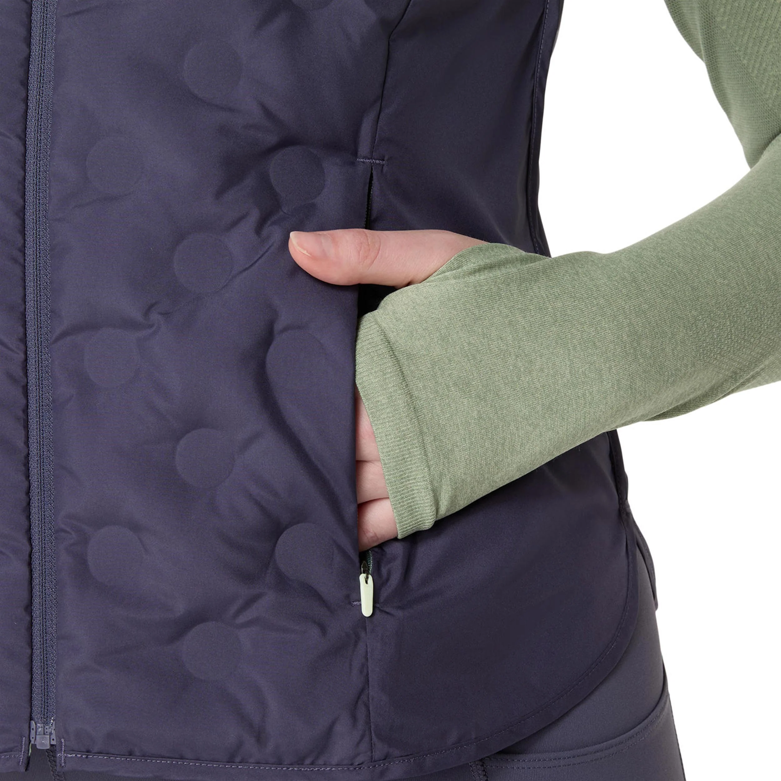Nagino Padded Gilets de course Femmes - bleu gris - Image 6