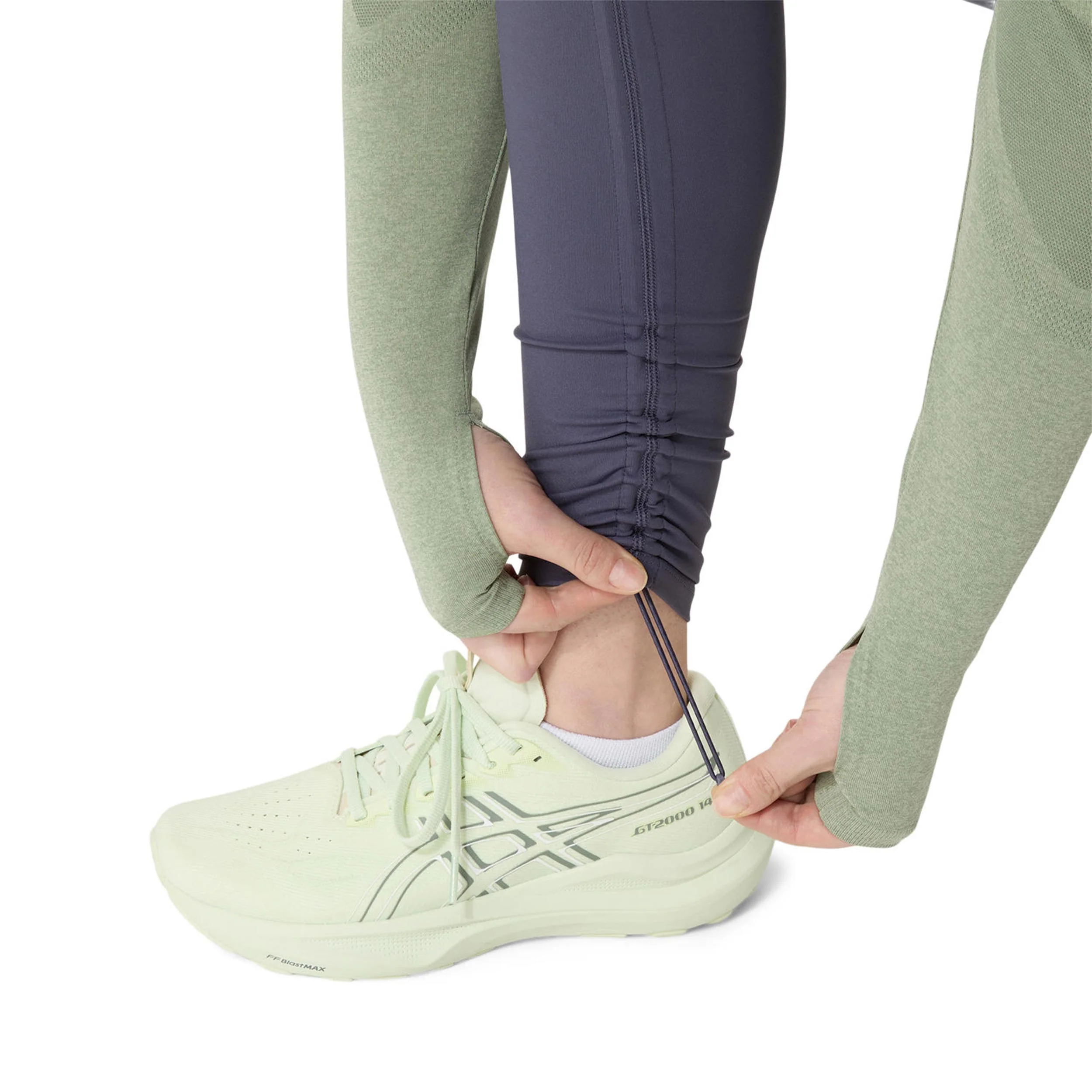 Nagino Run Adjustable Collant de course Femmes-bleu gris - Image 8