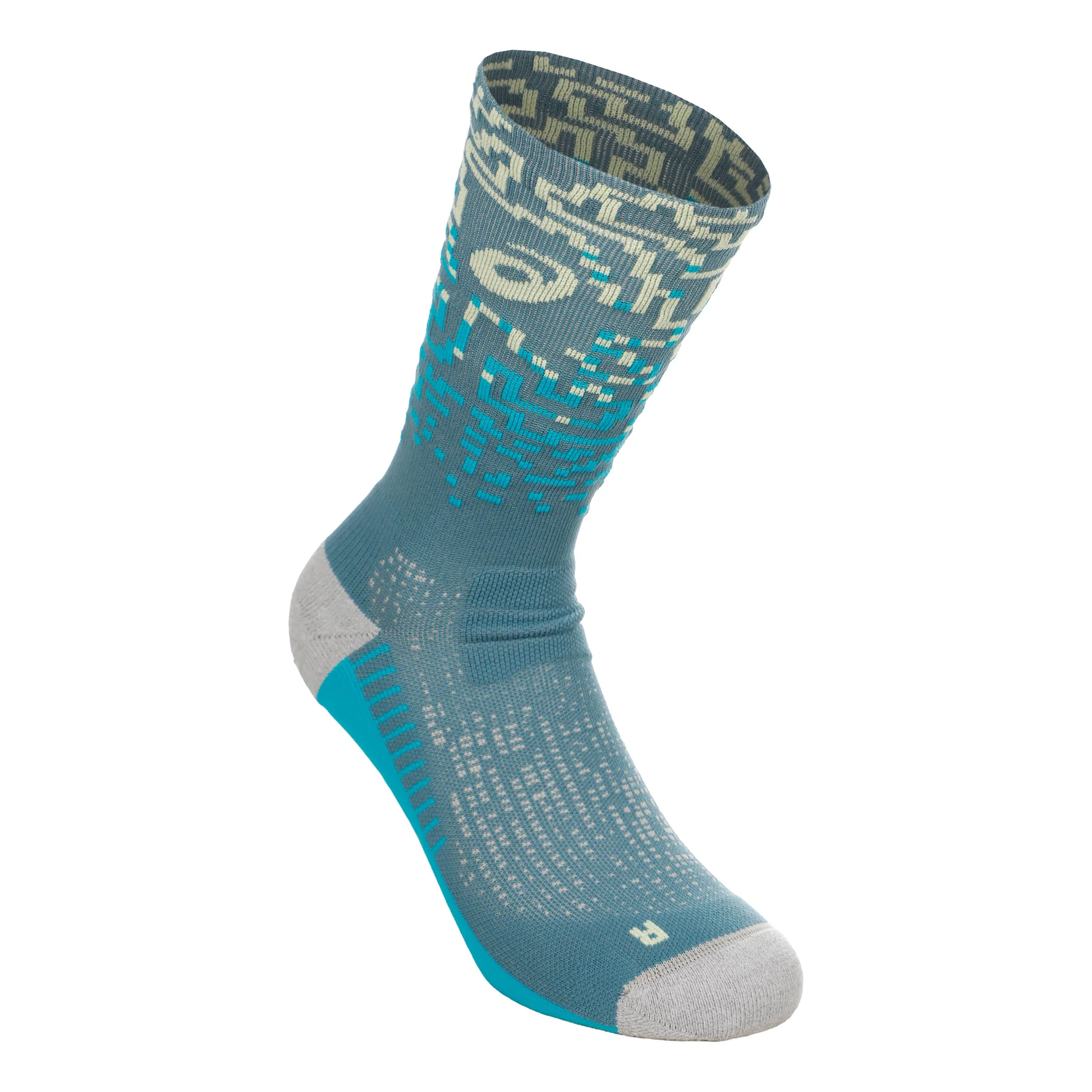 Performance Crew Chaussettes de running Unisex - turquoise