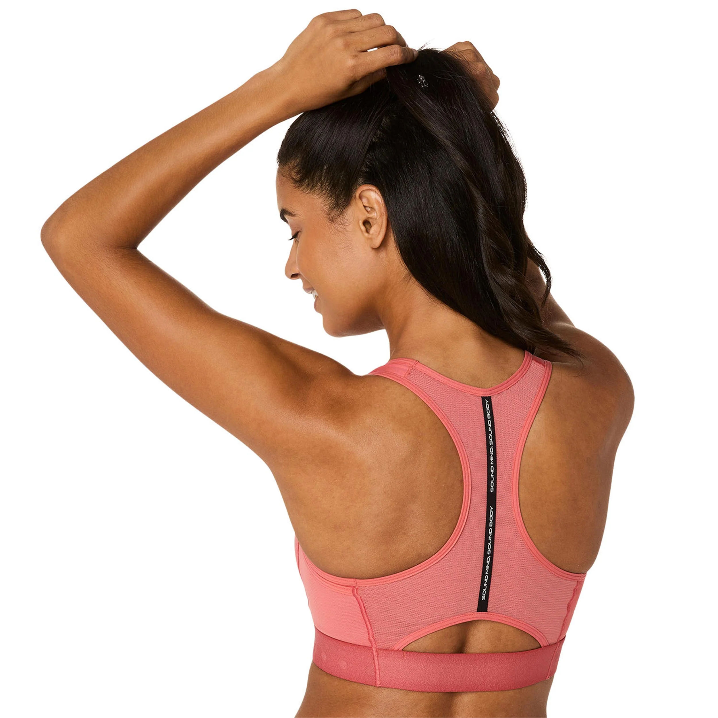 Road Compression Soutien-gorge sport Femmes - corail - Image 4