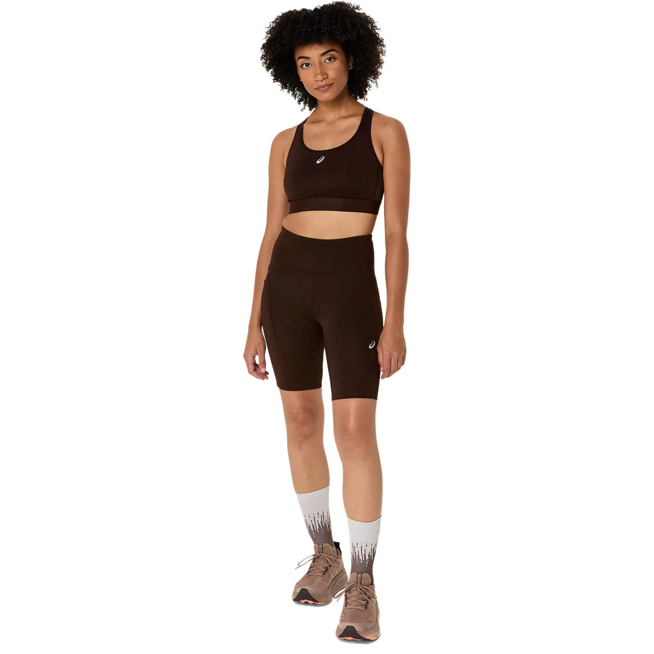 Road Compression Soutien-gorge sport Femmes - marron - Image 12