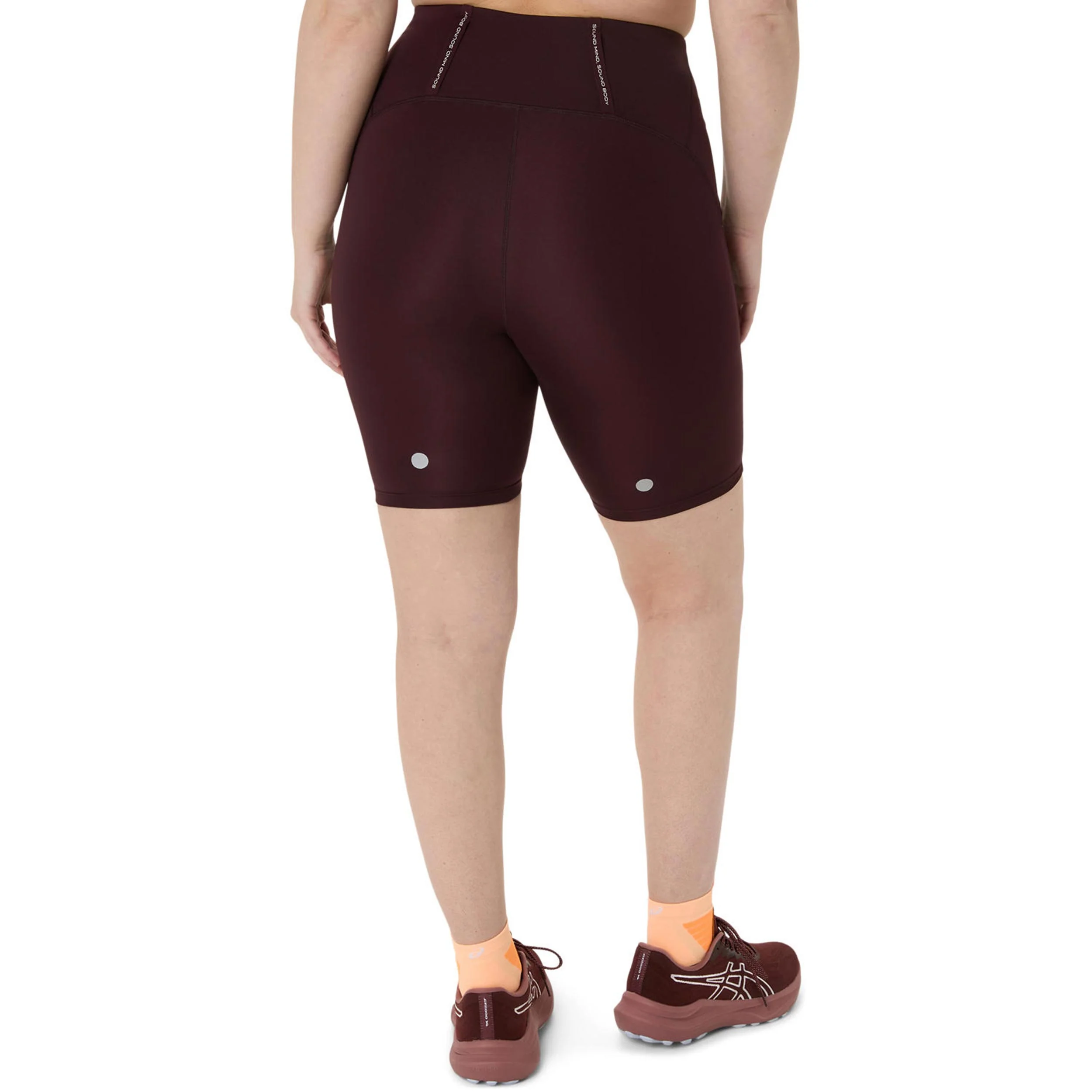 Road High Waist 8In Collant de course Femmes - rouge foncé - Image 3