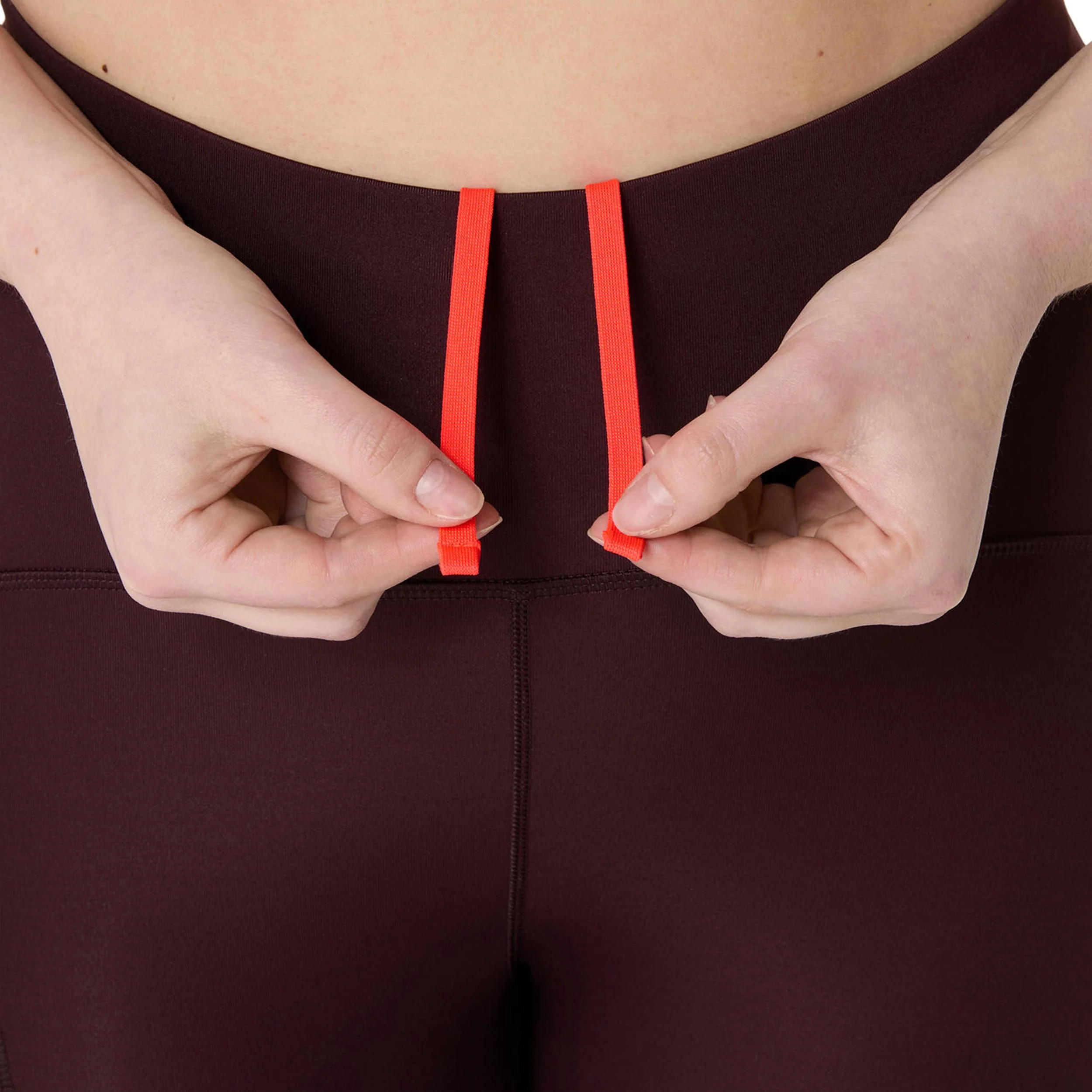 Road High Waist Collant de course Femmes - rouge foncé - Image 5