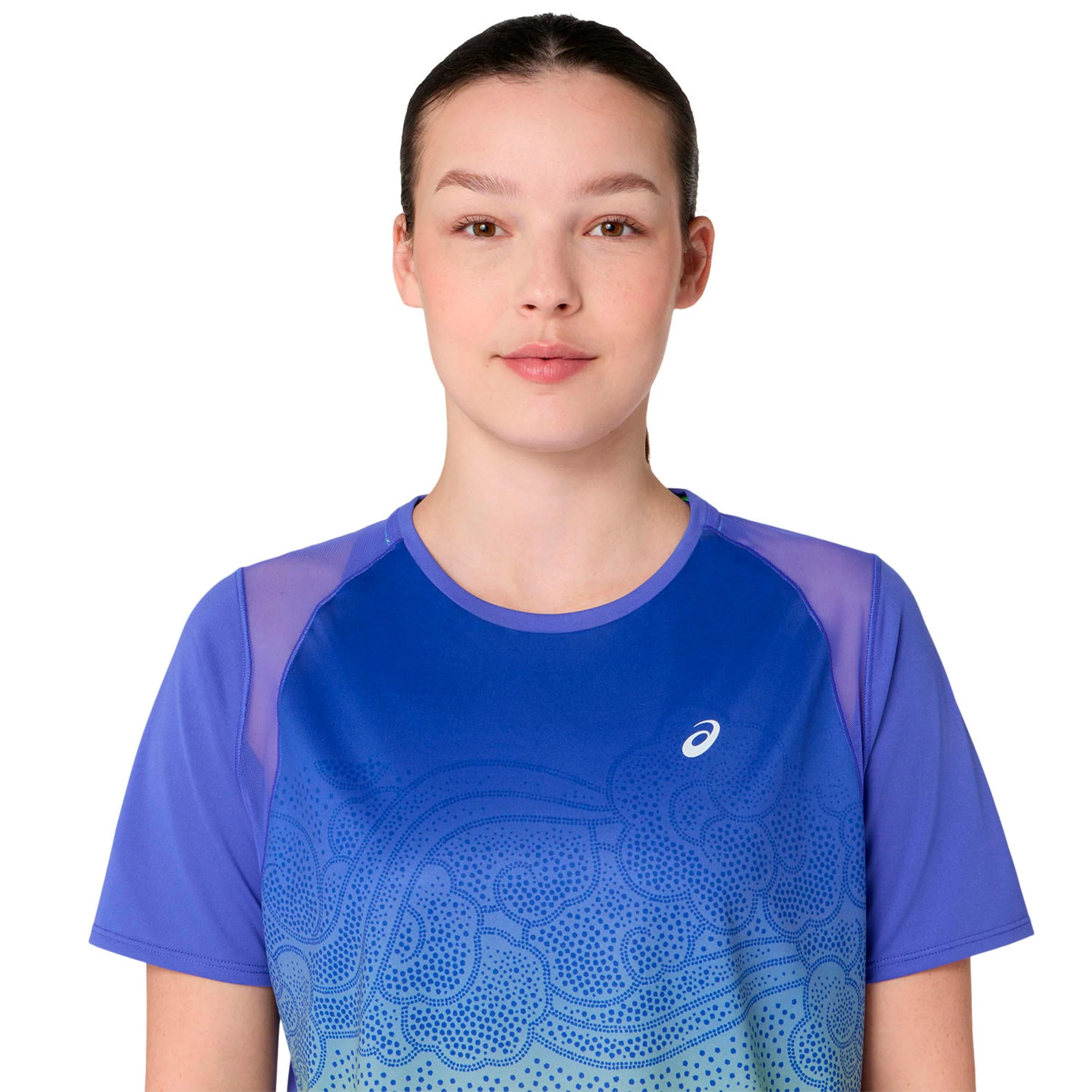 Road Ibuki Maillot de course Femmes - bleu, vert - Image 4